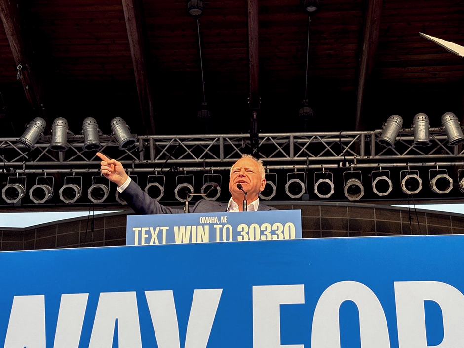 As Walz stumps for votes in rural America, his old congressional district holds him at arm’s length