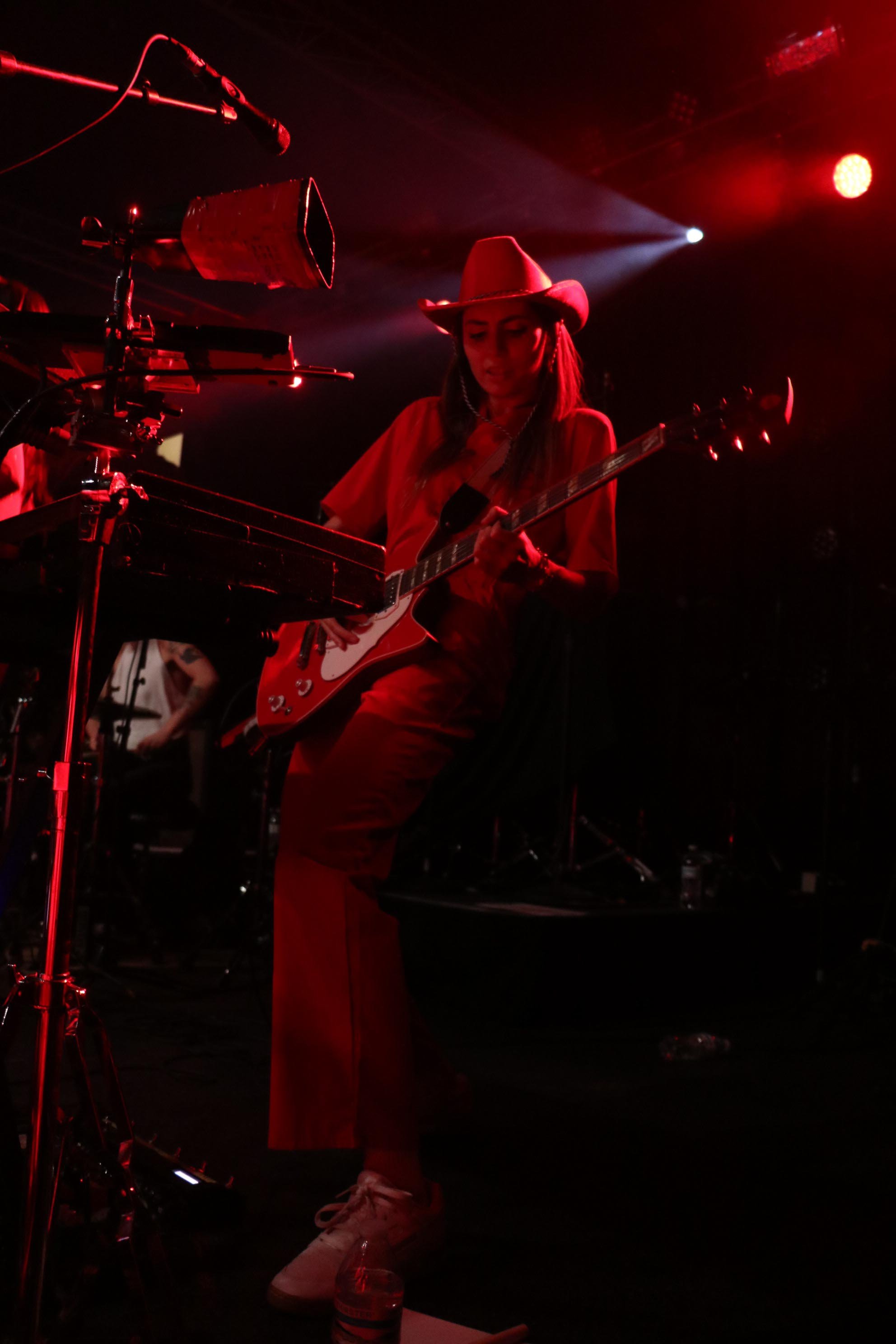 The Beaches guitarist and keyboard player, Leandra Earl, performs in the band’s show at Fine Line on Tuesday, Nov. 30, 2021.