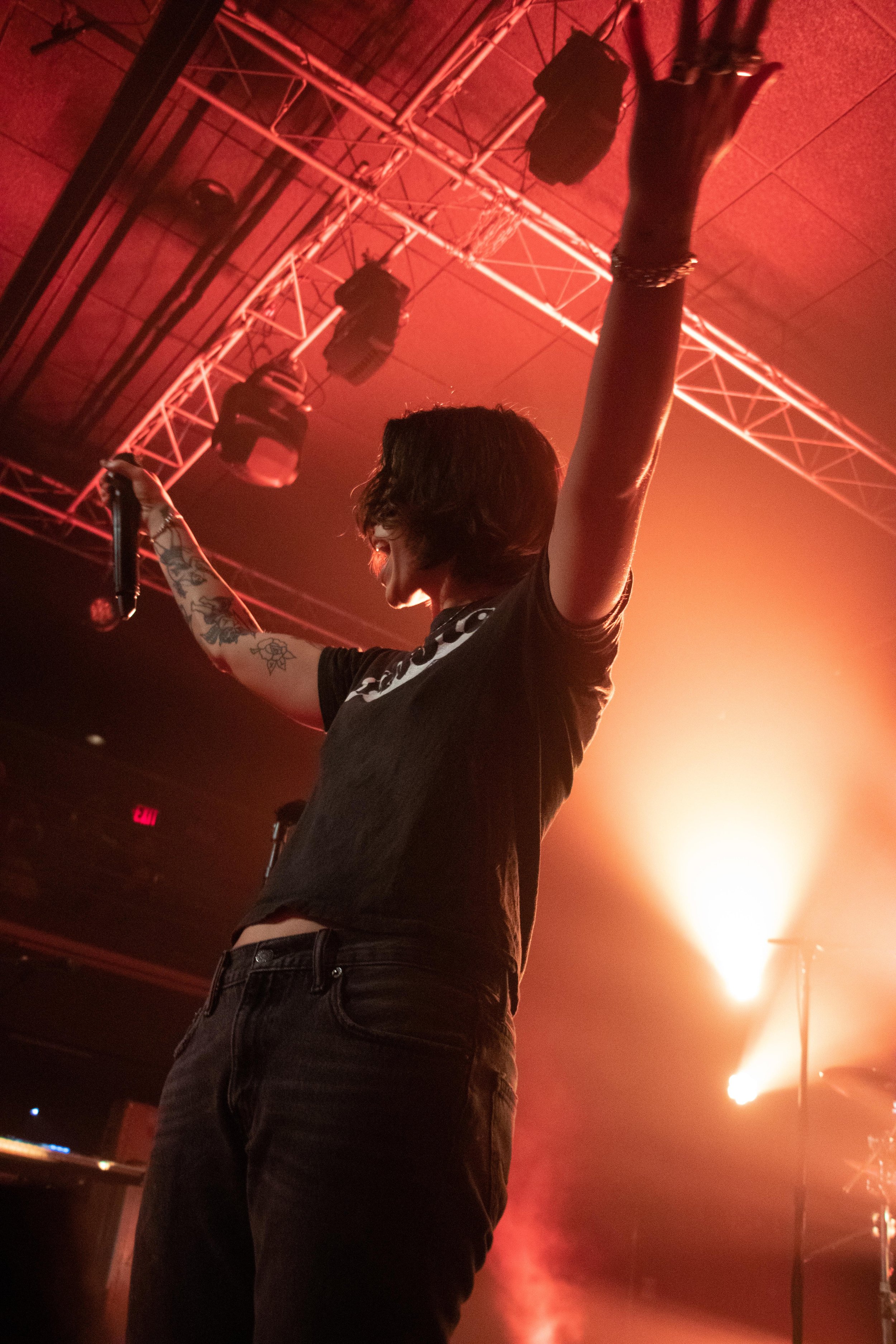 The Aces lead singer Cristal Ramirez performs in the band’s show at Fine Line on Tuesday, Nov. 30, 2021. Minneapolis is one stop on their tour for their album, Under My Influence, released in 2020.