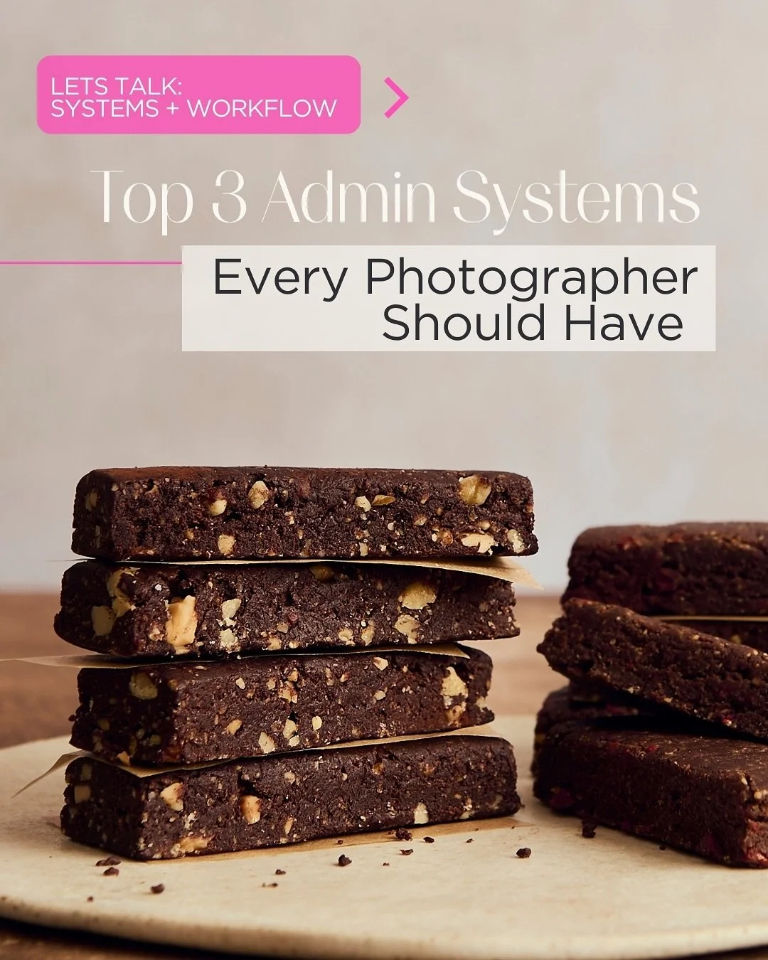 LET&rsquo;S TALK: Systems + Workflows (yes - I&rsquo;m looking at YOU 👀 You need to take care of the boring stuff too).

Creative work feels more satisfying &mdash; but it&rsquo;s the backend systems that keep the business side standing. If you don&