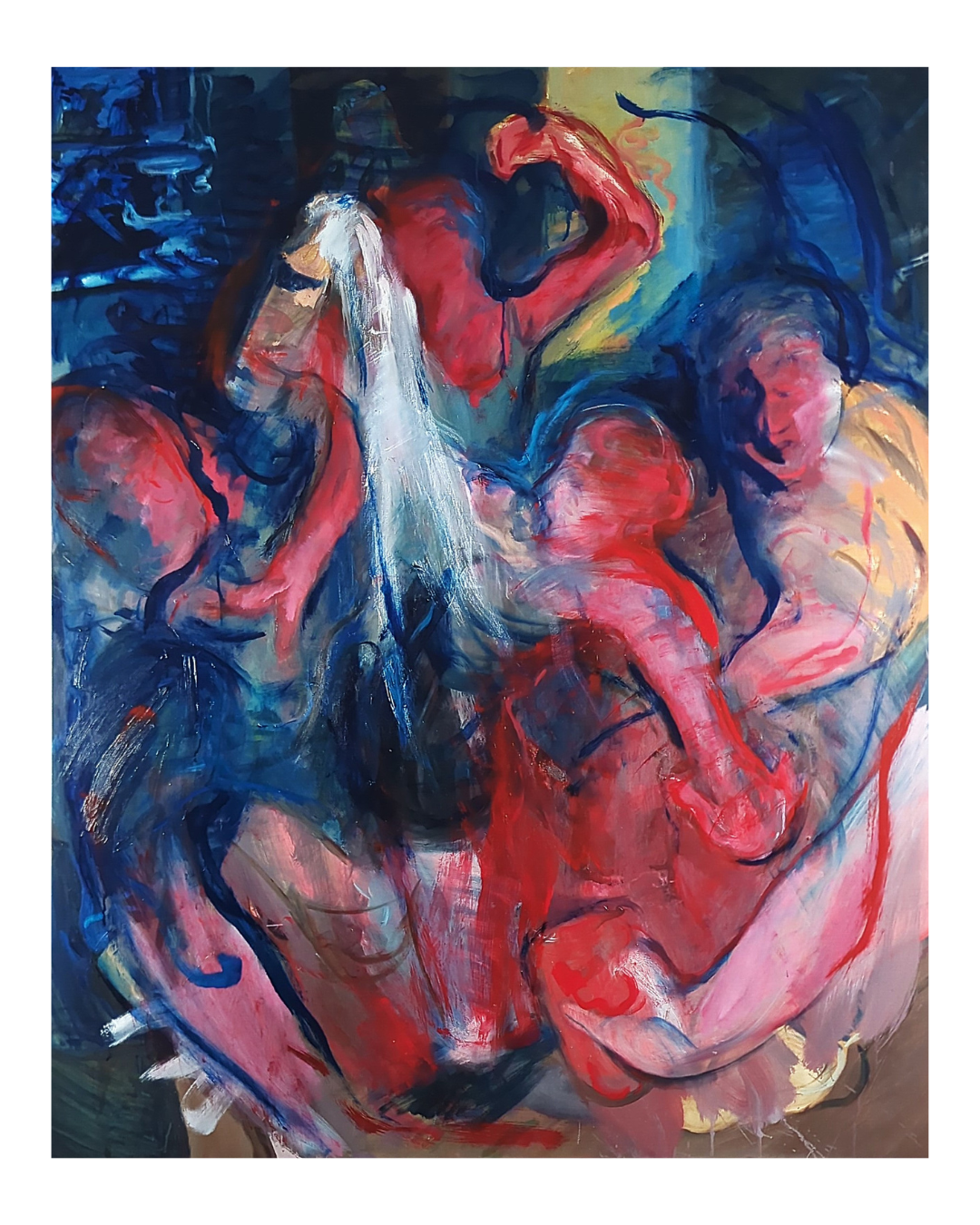 Party scene oil painting