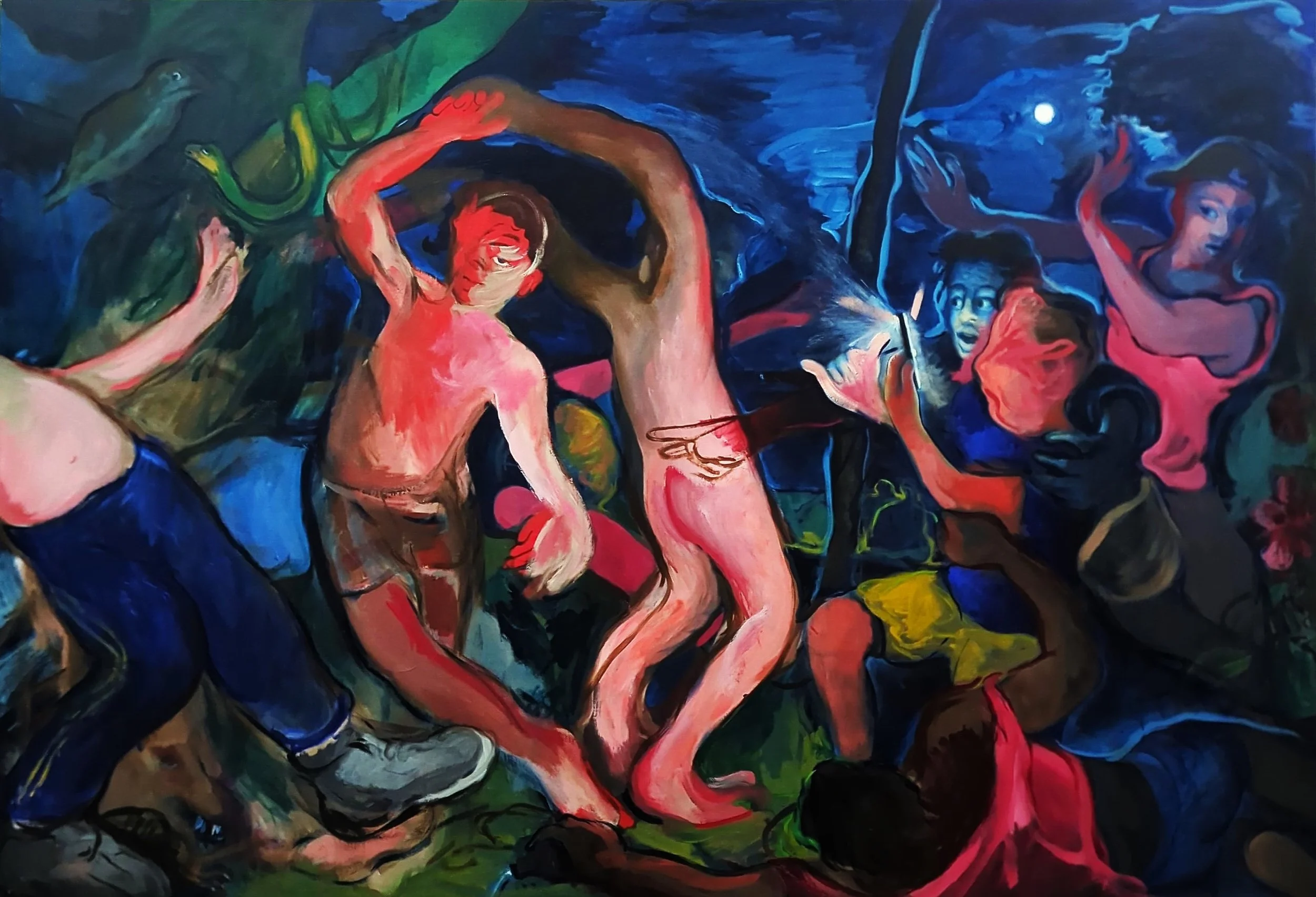 botanical gardens sydney oil painting