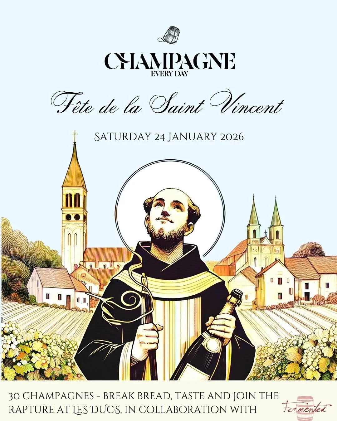 🥂 𝐅&ecirc;𝐭𝐞 𝐝𝐞 𝐥𝐚 𝐒𝐚𝐢𝐧𝐭-𝐕𝐢𝐧𝐜𝐞𝐧𝐭 𝟐𝟎𝟐𝟔 🥂
A celebration of Champagne, heritage, and the people behind the bottles 🍾

This January, we&rsquo;re proud to be pouring two Champagne producers with serious pedigree at F&ecirc;te de 