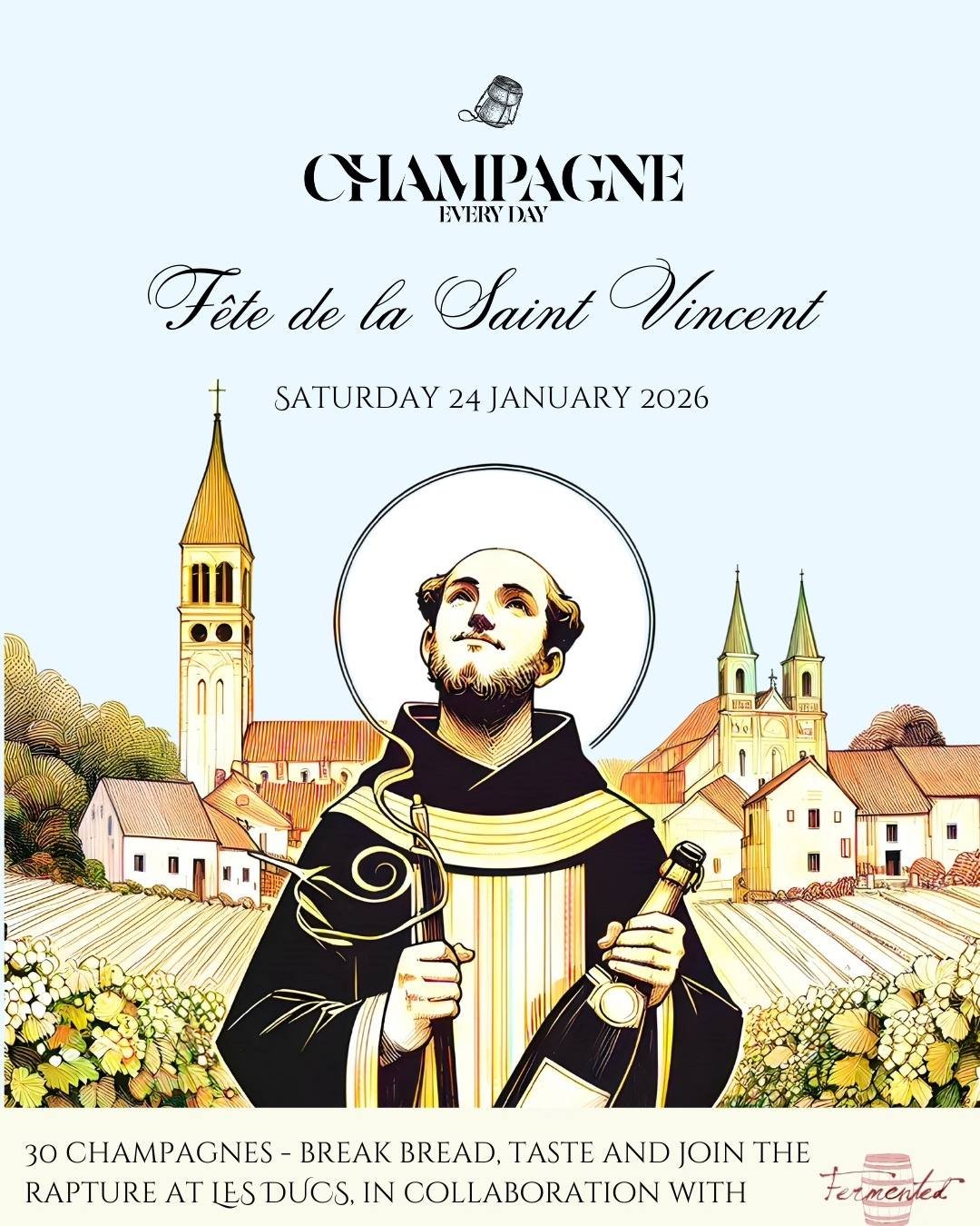 🥂 𝐅&ecirc;𝐭𝐞 𝐝𝐞 𝐥𝐚 𝐒𝐚𝐢𝐧𝐭-𝐕𝐢𝐧𝐜𝐞𝐧𝐭 𝟐𝟎𝟐𝟔 🥂
A celebration of Champagne, heritage, and the people behind the bottles 🍾

This January, we&rsquo;re proud to be pouring two Champagne producers with serious pedigree at F&ecirc;te de 