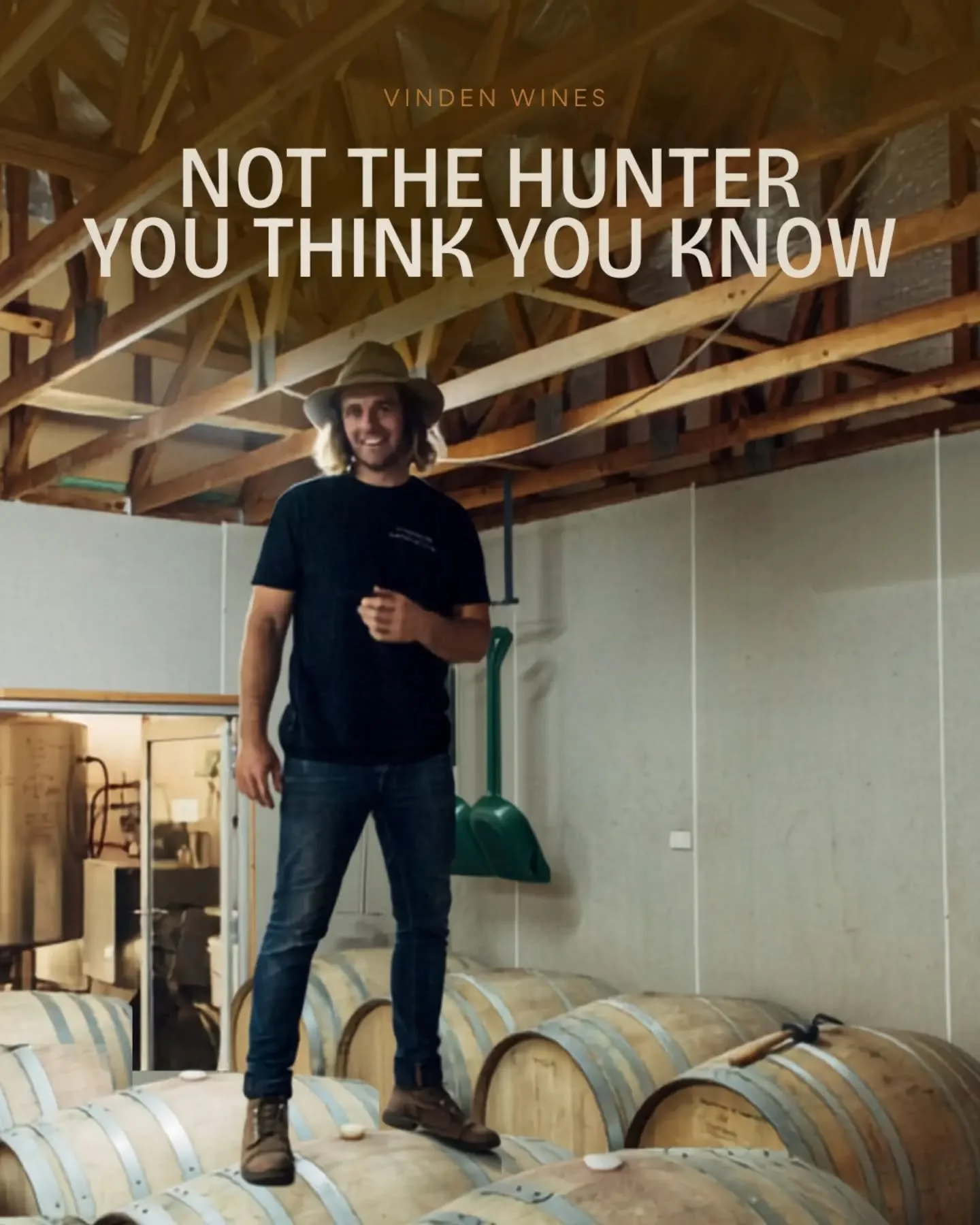 Hunter Valley has a bit of a rep problem. You'll often hear "big Shiraz" or "gotta sit on that Semillon for another fifteen years".

Angus Vinden isn't making either of those.

He grew up on his parents' vineyard, went off to stud