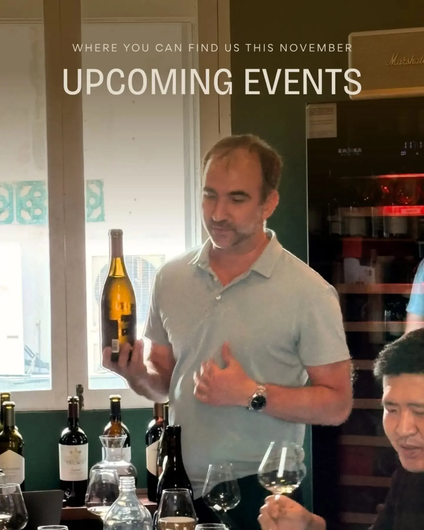 Three nights with us this November, and two winemakers who flew a long way to be here.

Richie Harkham at Deviate on the 1st and Cygnet Bar on the 3rd. Steve Tonella at South Bridge R&eacute;serve on the 3rd, complimentary tasting 5&ndash;7pm. Then G