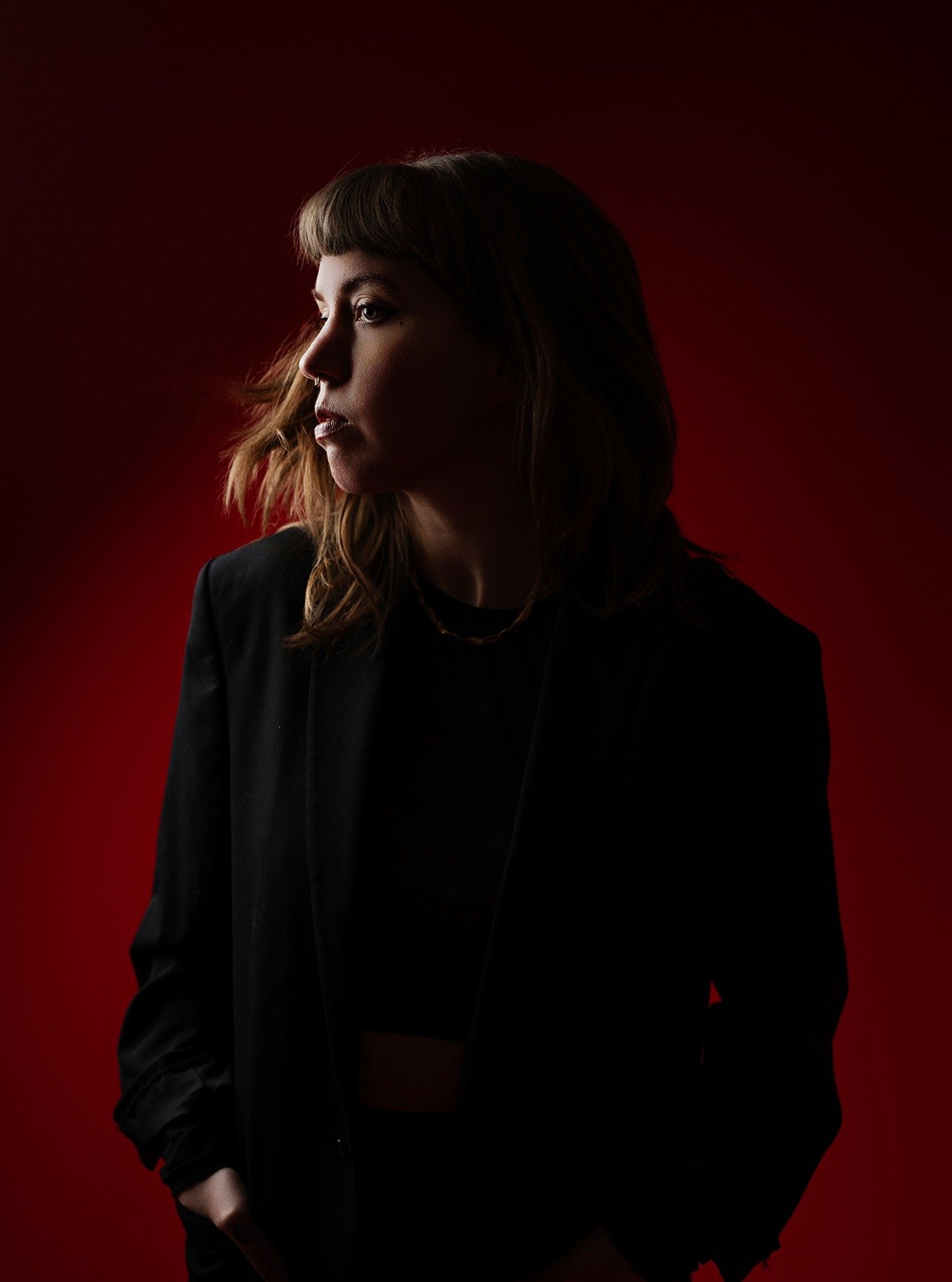 Studio session with @palehorsegirl 

#vernonphotographer #studioportraits #moodyportraits #blackandred