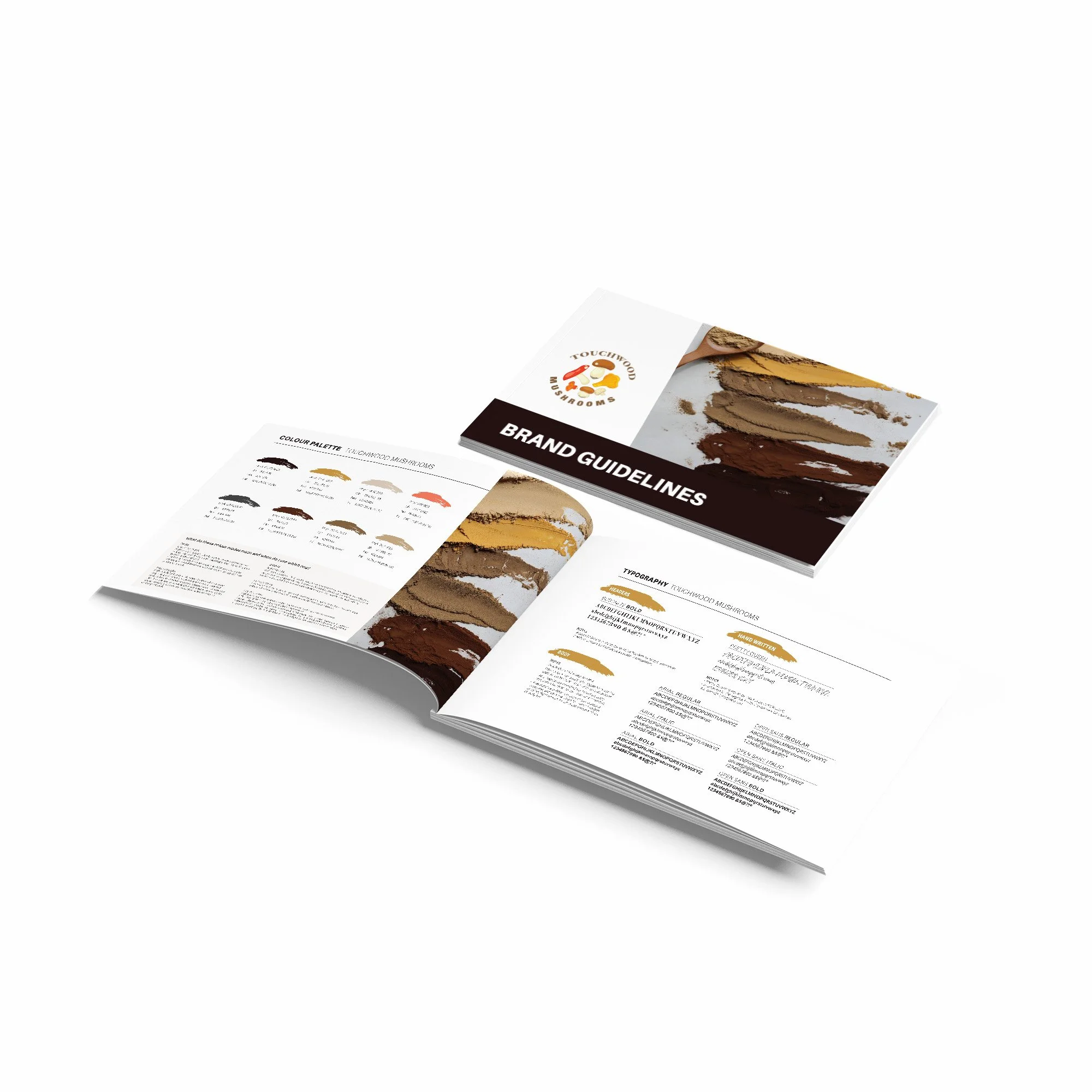 Touchwood Mushrooms Style Guide Mockup.jpg