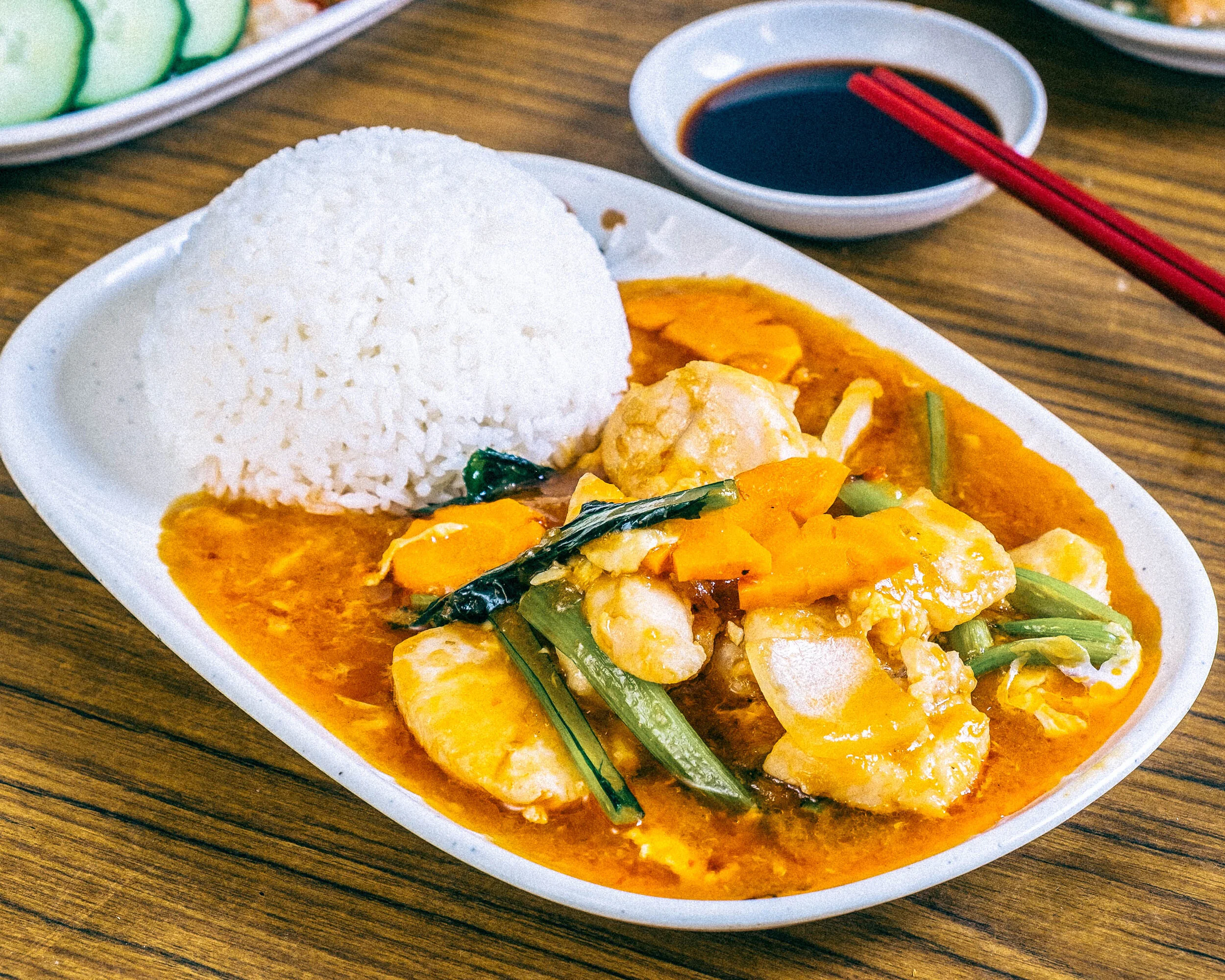 Chicken Chilli Sauce on Rice