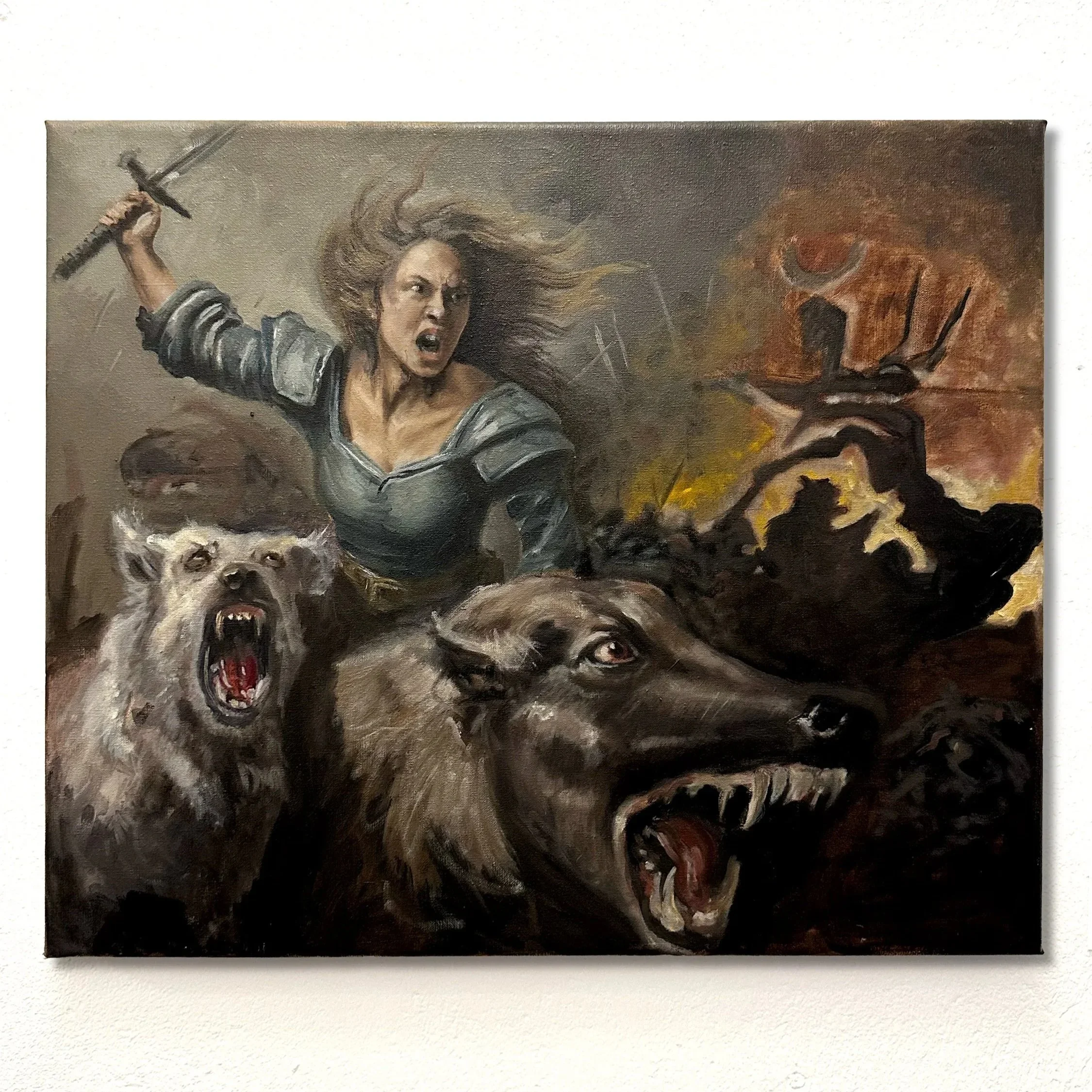 Hunting Bitch, 40x60cm, Oil on Canvas 2026