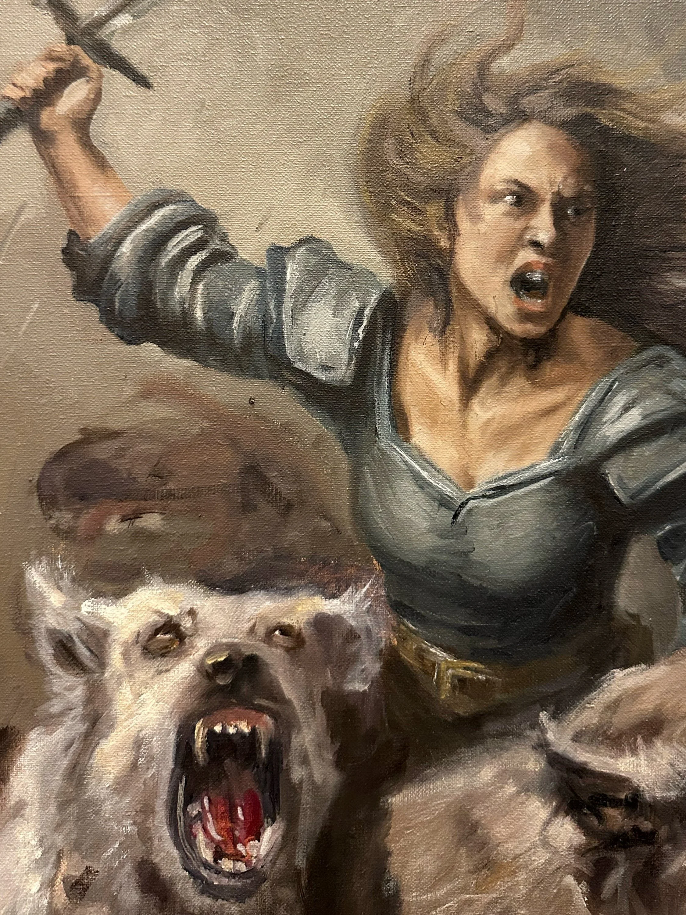 Hunting Bitch,  40x60cm, Oil on Canvas 2026