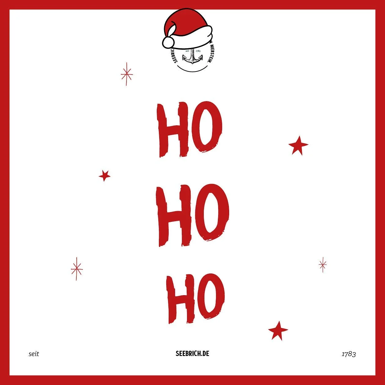 Ho Ho Ho …
Was poltert auf der Treppe, was poltert durch das Haus? Es ist gewiss, ich wette, der heil´ge Nikolaus.
Er trägt auf seinem Rücken, ne große Huckepack, viel Äpfel, Nüsse & feinen Wein hat er in