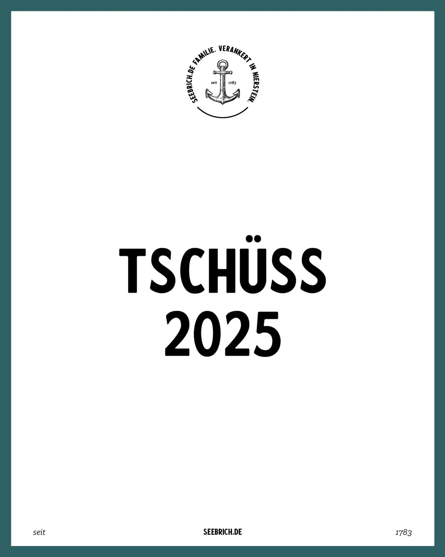 Tsch&uuml;ss 2025 ✨
Danke dir, dass wir dieses Jahr gemeinsam gestalten durften &ndash; f&uuml;r all die Momente, Herausforderungen und Erfolge.
Wir nehmen das Gute mit, lassen los, was uns nicht mehr dient, und freuen uns auf alles, was 2026 f&uuml;