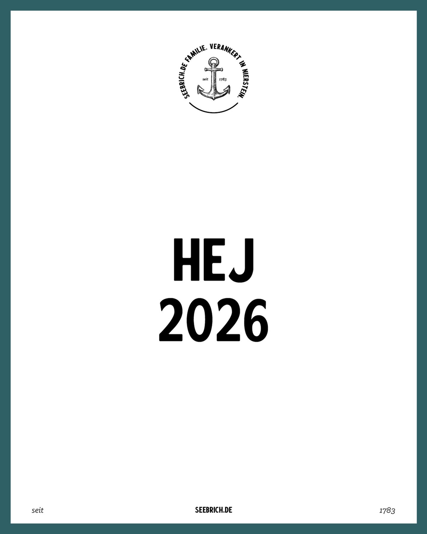 Hej 2026 ✨

Wir w&uuml;nschen dir Gesundheit, Gl&uuml;ck, ein Herz voller Freude und ein Lachen, das bleibt. Kraft an schweren Tagen und immer den Glauben an dich selbst. 

M&ouml;ge dein Jahr magisch, voller Liebe, Abenteuer &amp; Wachstum sein.

Wi
