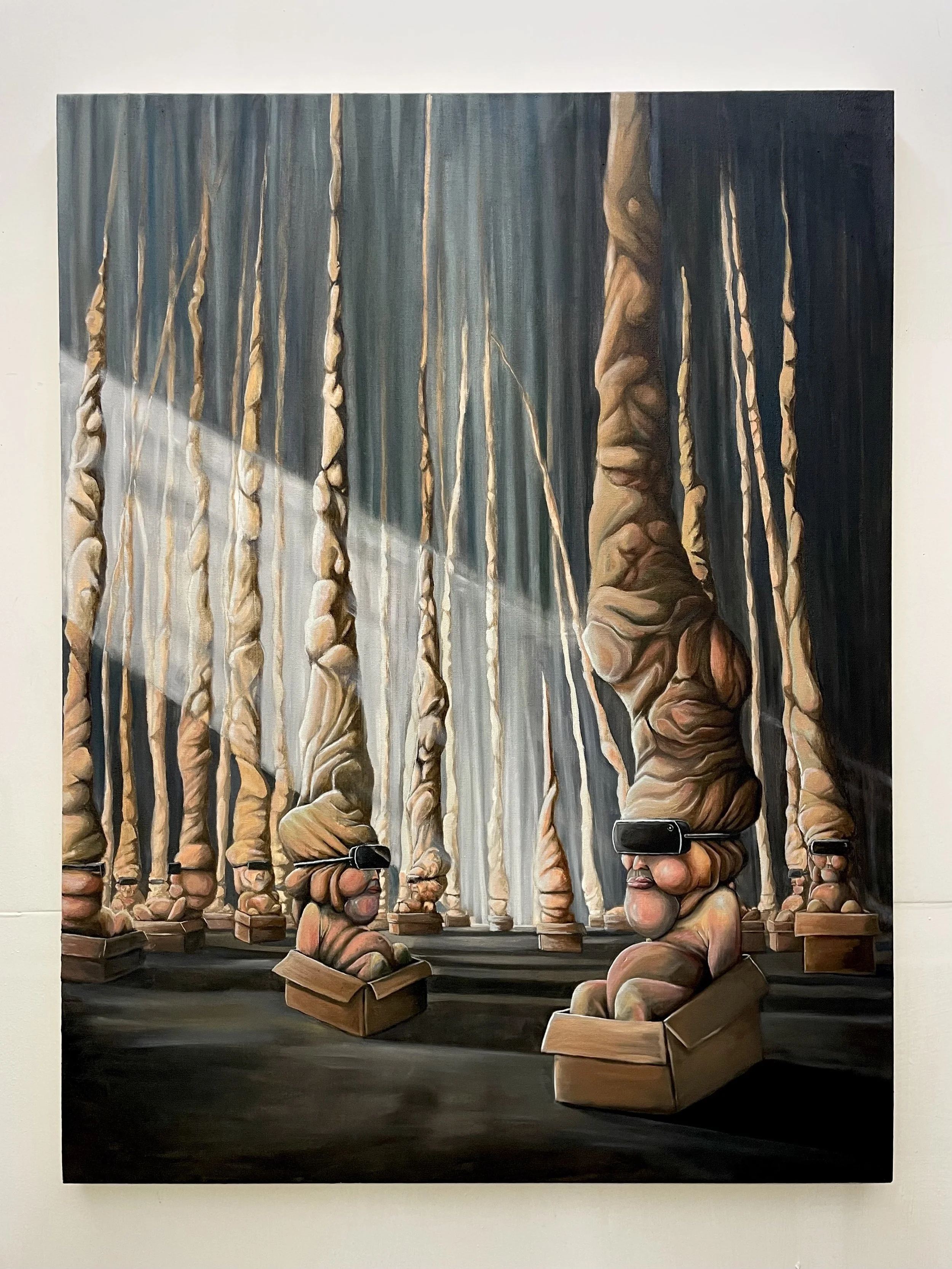 The Forest of Ténéré, 107 x 82 x 4.5 cm, sold