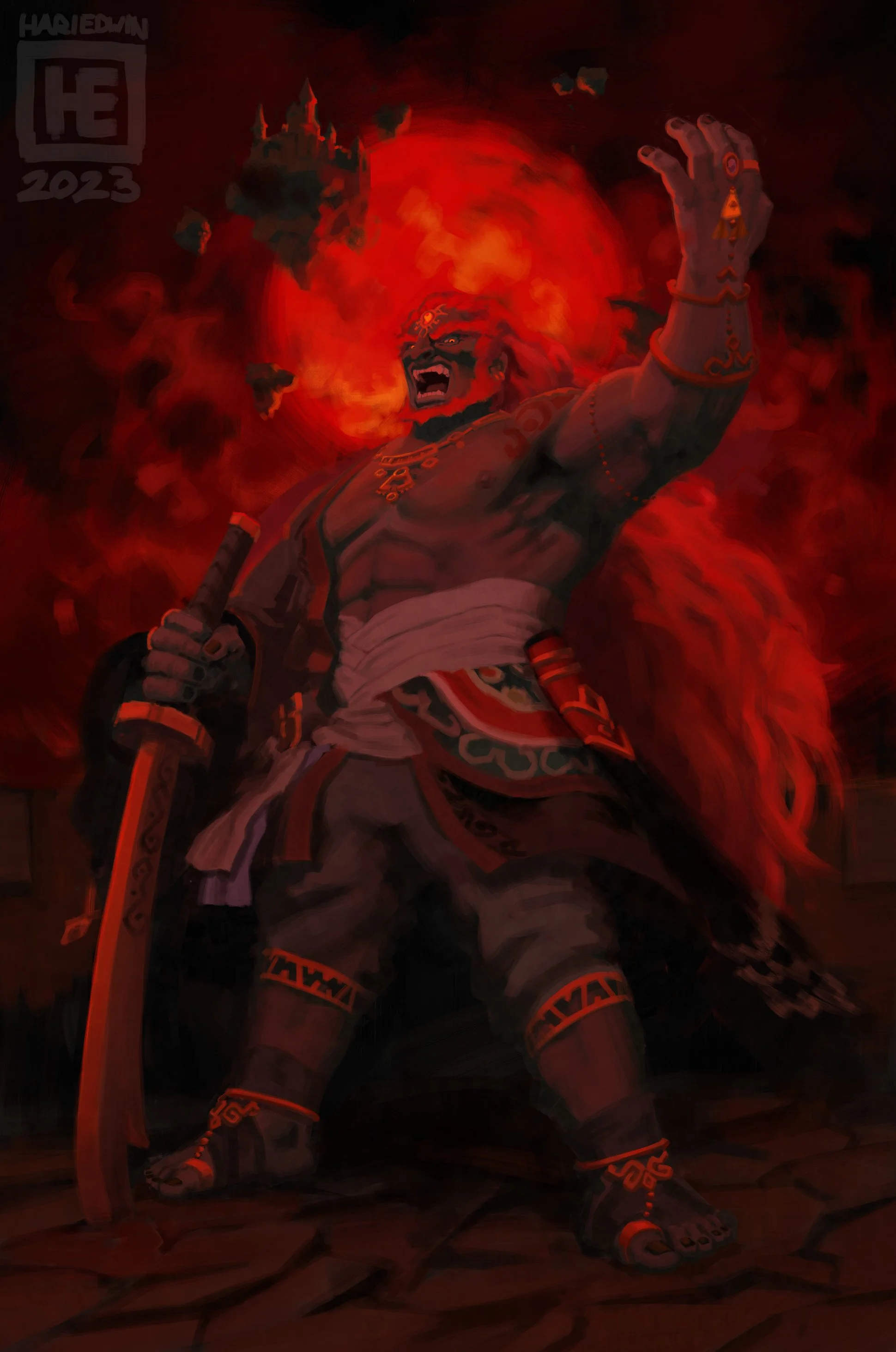 Ganondorf, 'The Legend of Zelda: Tears of the Kingdom' Fanart (2022)