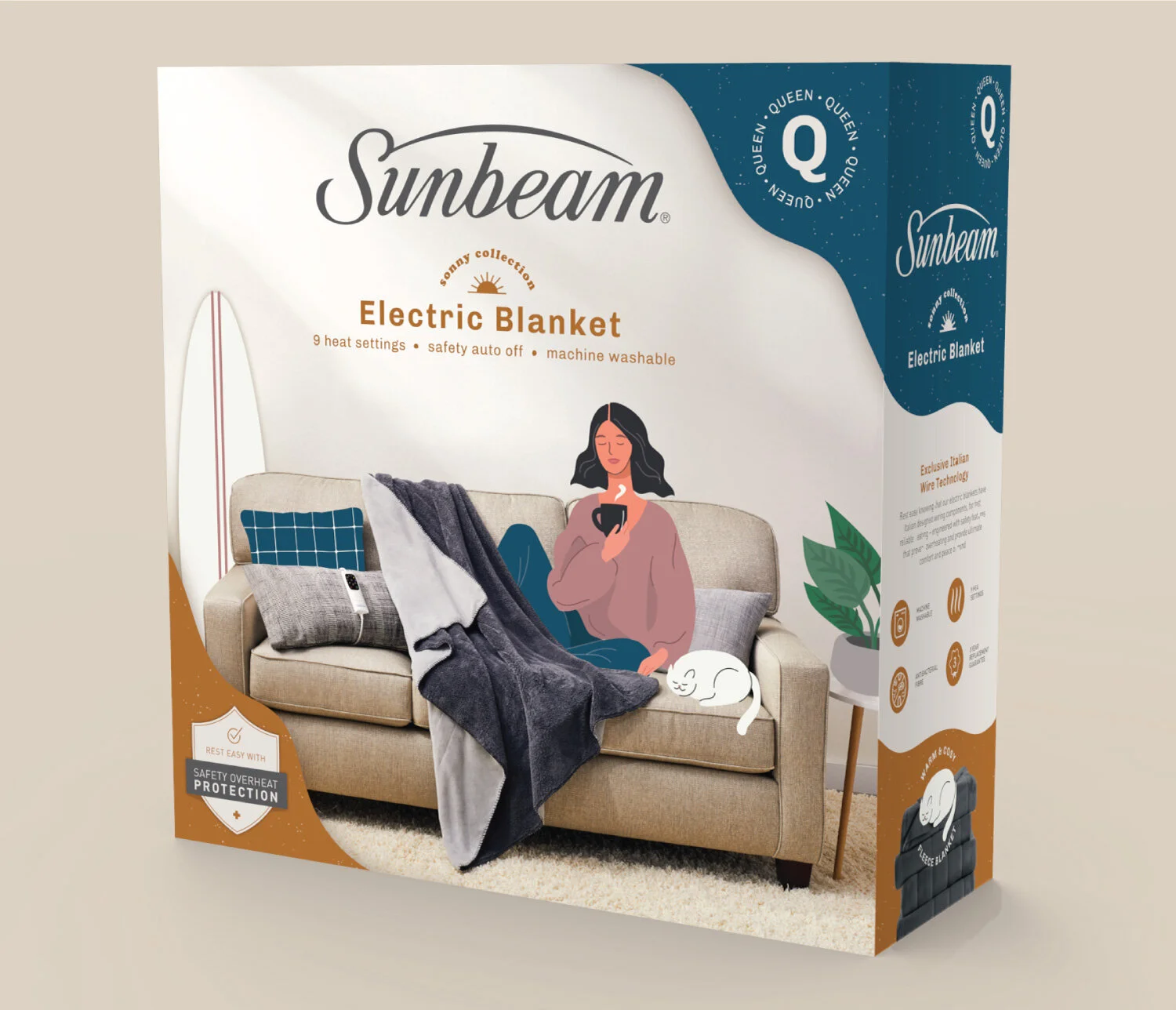 Updated Packaging Using the existing Sunbeam photography, I overlaid illustrations to packaging and product more approachable. Keeping the overall package text light, and keeping the badges and lock ups contained within the organic shapes in the cor…