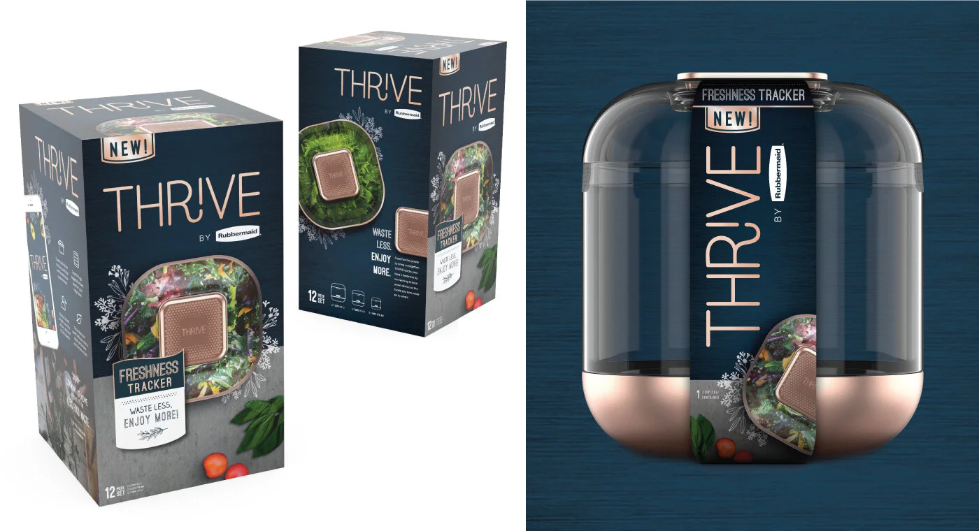 Packaging We created two different packaging styles—a 12 piece set box and a wrap if users wanted to purchase individual containers.