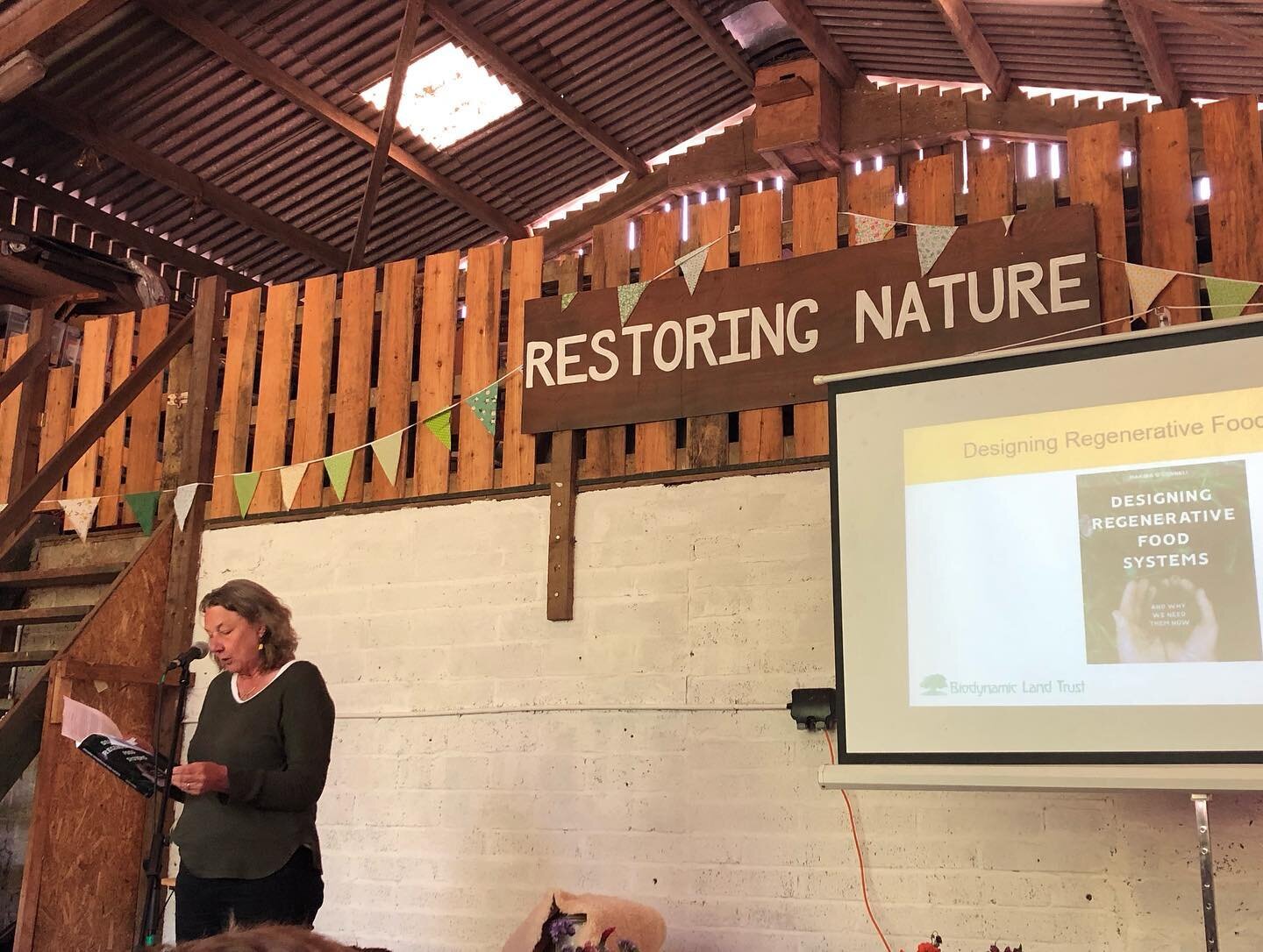 Marina has been talking about her book @ambios_ltd Restoring Nature:rewinding and regenerative agriculture literary festival! We&rsquo;ve loved listening to Marina talk about her farm but also hearing the other speakers @derekjgow @leeschofield and @