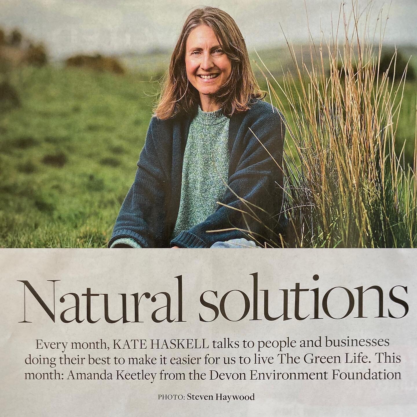 Our amazing finder @devon_enviro features in @devonlife talking all things natural solution based! We are incredibly lucky to not only be funded by Amanda but to have her as such a great friend and advocate of the farm. Posted @withregram &bull; @dev