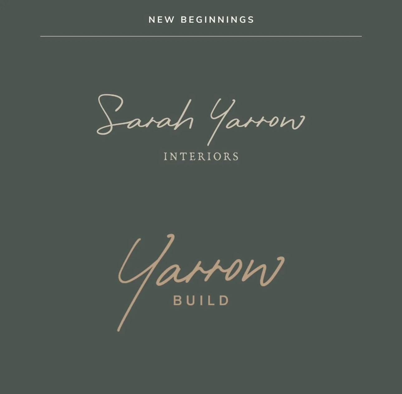 Exciting news&hellip;&hellip;Sarah Yarrow Interiors and Yarrow Build now share the same instagram @yarrow.design.build ! 
It makes sense right, when we work on every project together

We would love you to continue following along, so click through to
