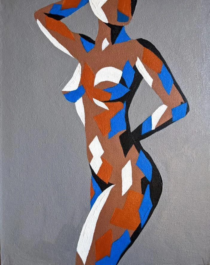 SOLD: Abstract Nude VI (2021) 