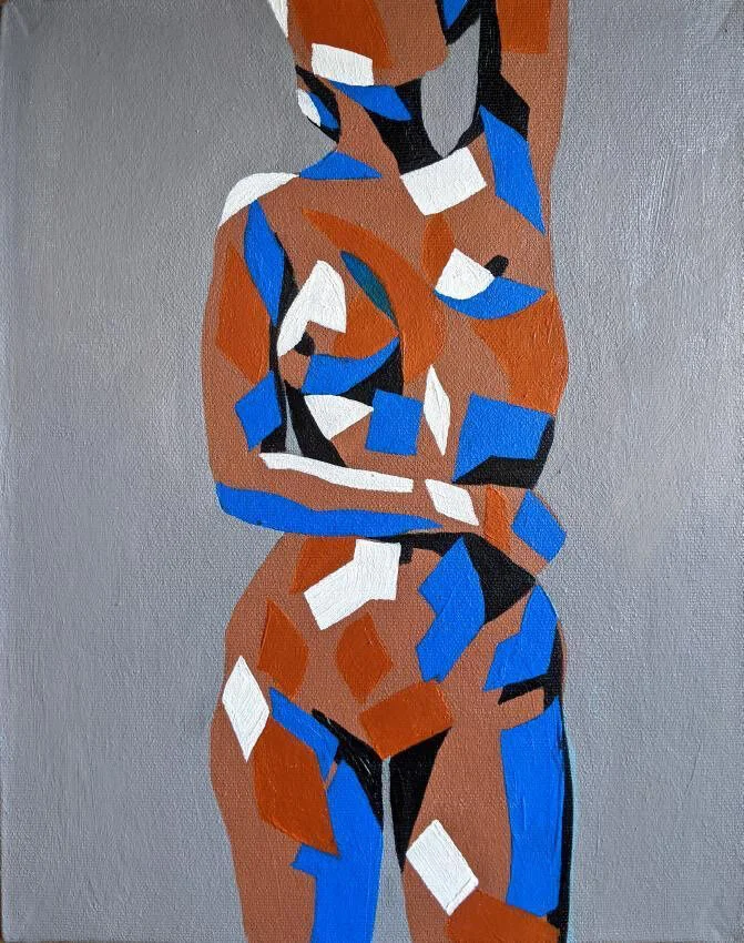 SOLD: Abstract Nude VII (2021) 