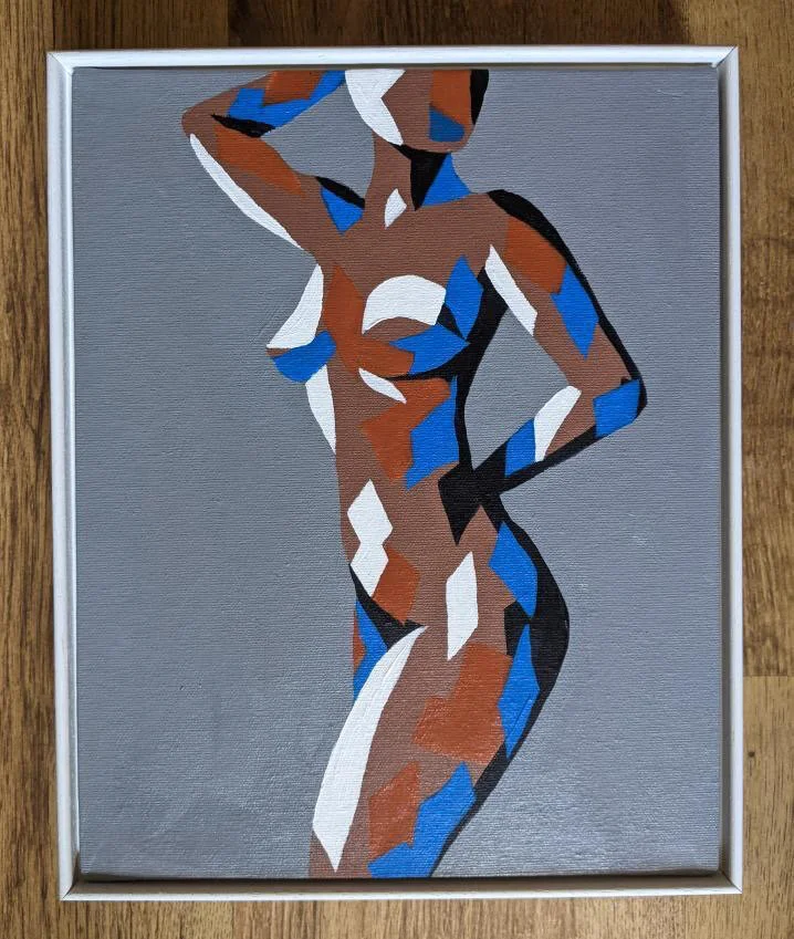 SOLD: Acrylic on linen board, 30 x 24 cm (11 3/4 x 9 3/4 in)