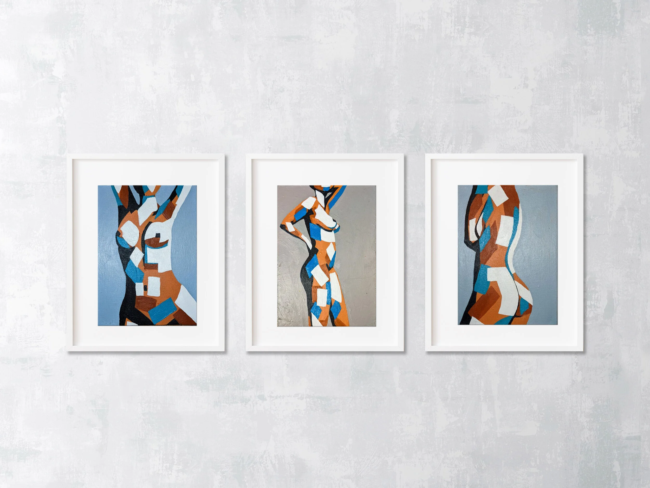 SOLD: Abstract Nudes II, IV & V (2020)
