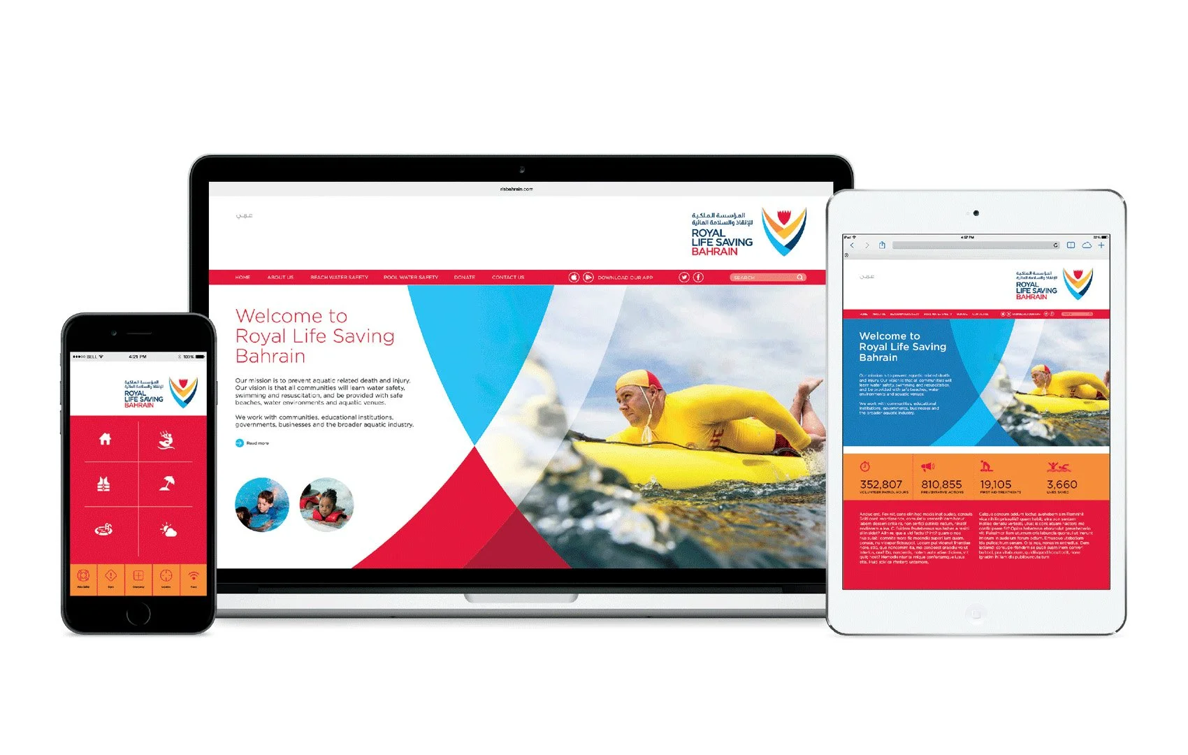 RLSB branding website design