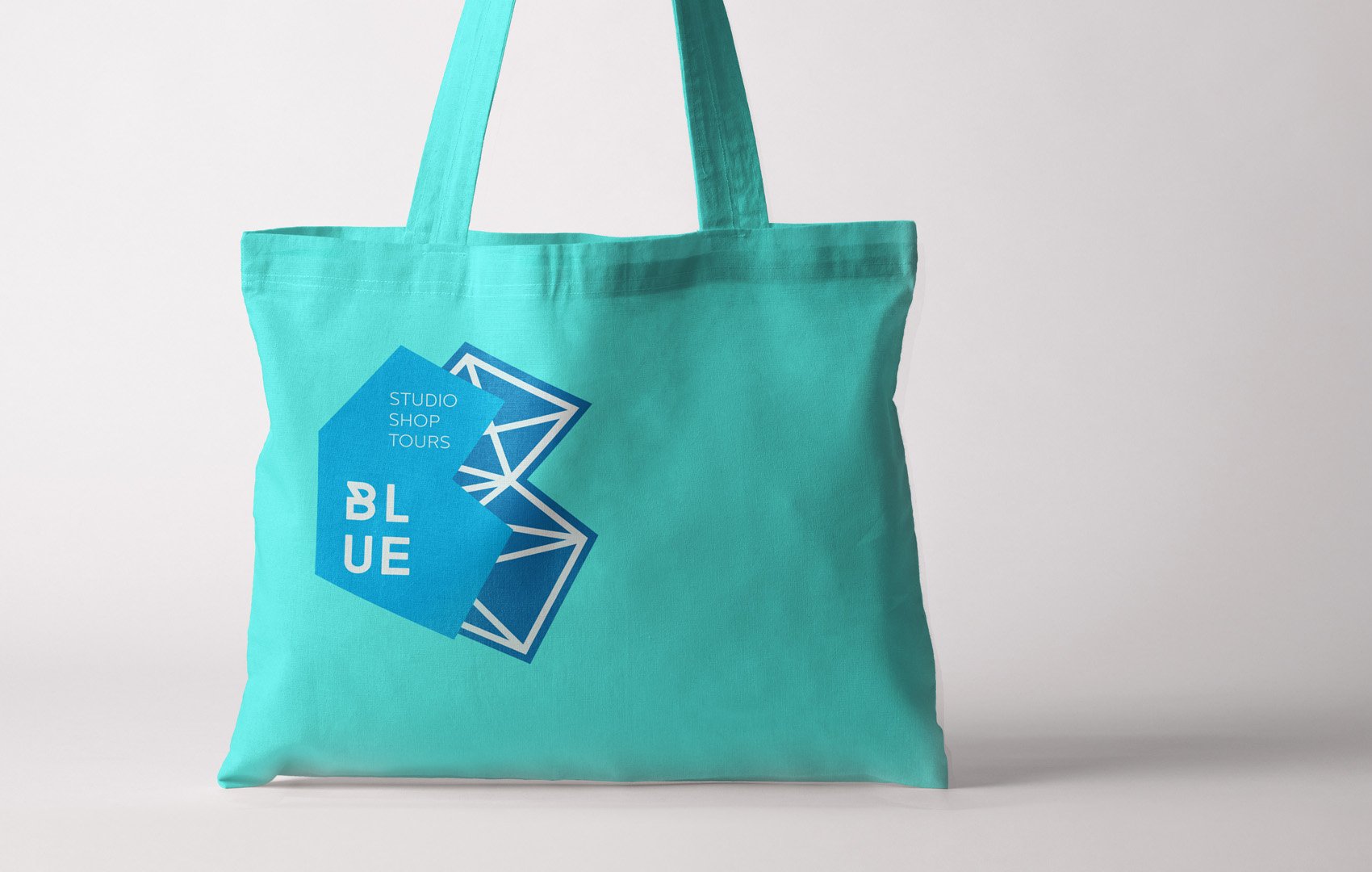 Blue Thornbury tote bag design
