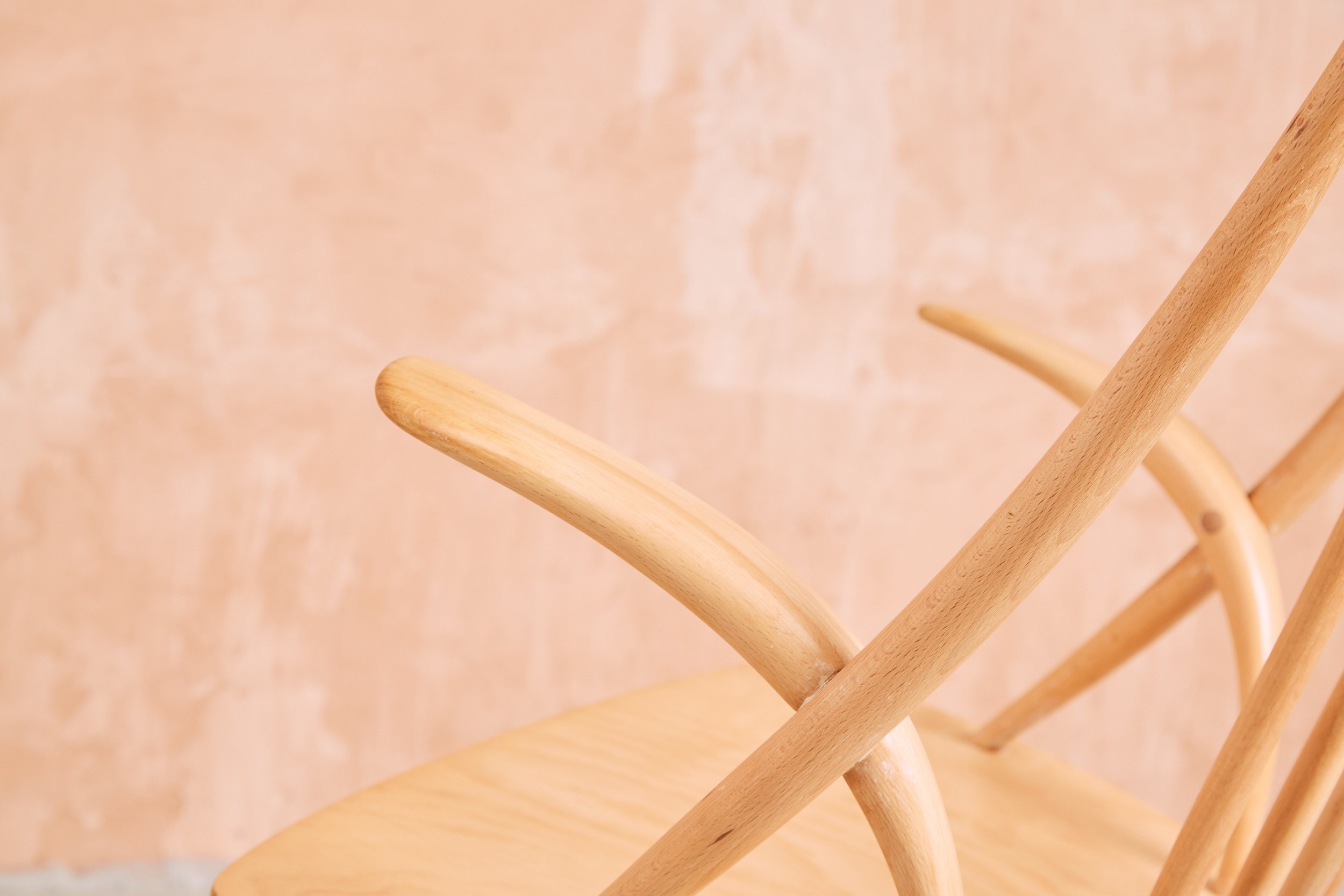 Illum Wikkelsø Niels Eilersen IW3 Rocking Chair Mid Century Vintage Danish Furniture