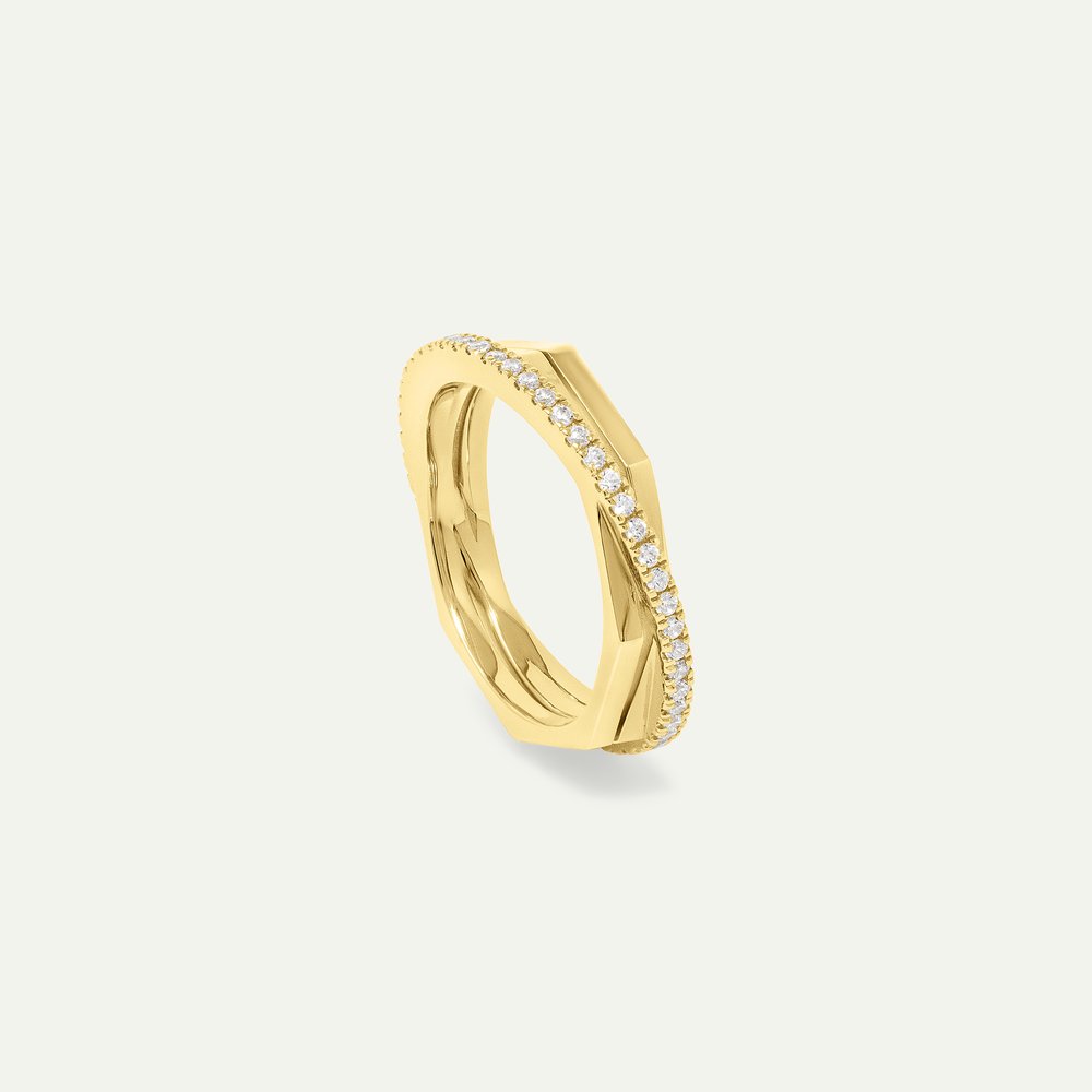 HALO RING | Gold Vermeil & Rhodium Plated Silver