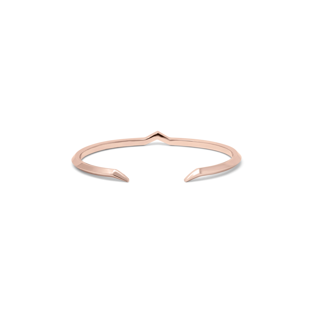 EDXU London product photo of Fang Bangle in 18k rose gold vermeil