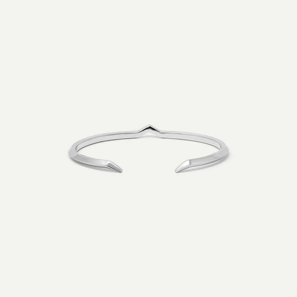 FANG BANGLE | Gold Vermeil & Rhodium Plated Silver