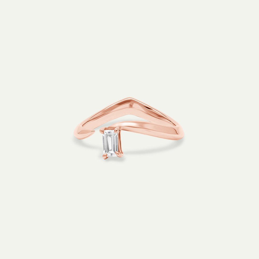 TEARS EMERALD RING | Gold Vermeil & Rhodium Plated Silver