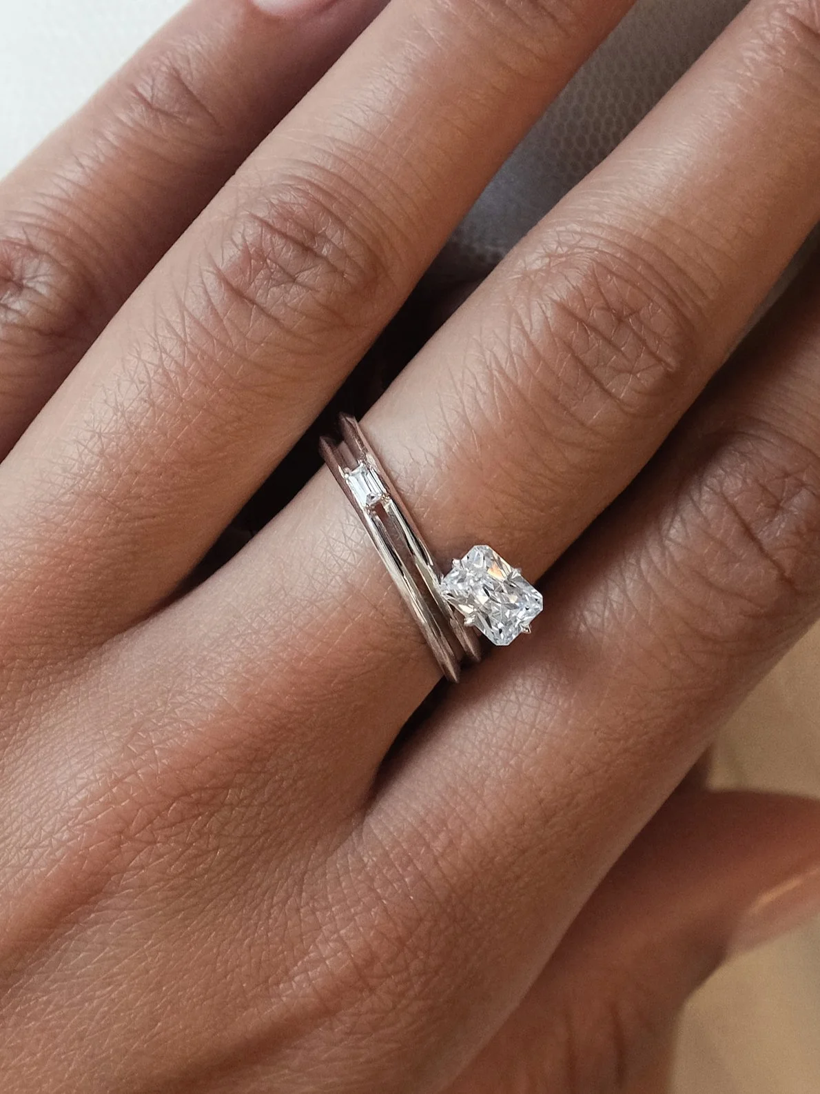 Introducing the Zyana Ring from the Mesoa Collection, a contemporary symbol of eternity and architectural grace. Named after the Mayan word for &ldquo;forever,&rdquo; Zyana captures the spirit of timeless devotion through bold geometry and refined mi