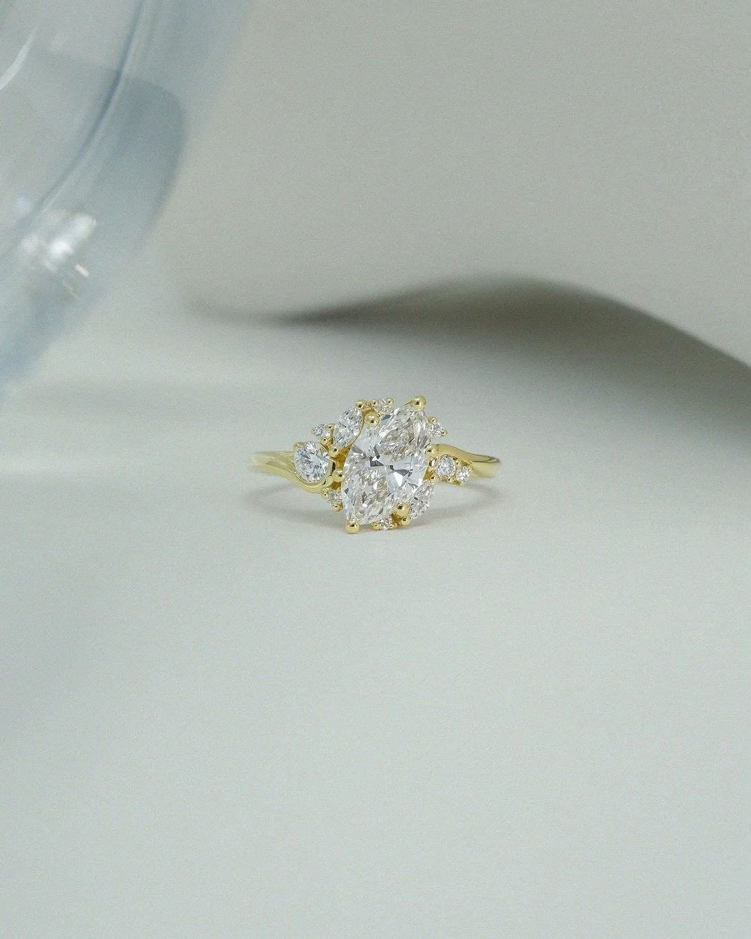 A little cosmic imbalance wrapped around your finger, handcrafted in London. 

Inspired by the galaxy's fluid, asymmetrical beauty, the Cosmieke Ring features a breathtaking 1.10 ct marquise diamond set at a deliberate, playful tilt. Look closer, and
