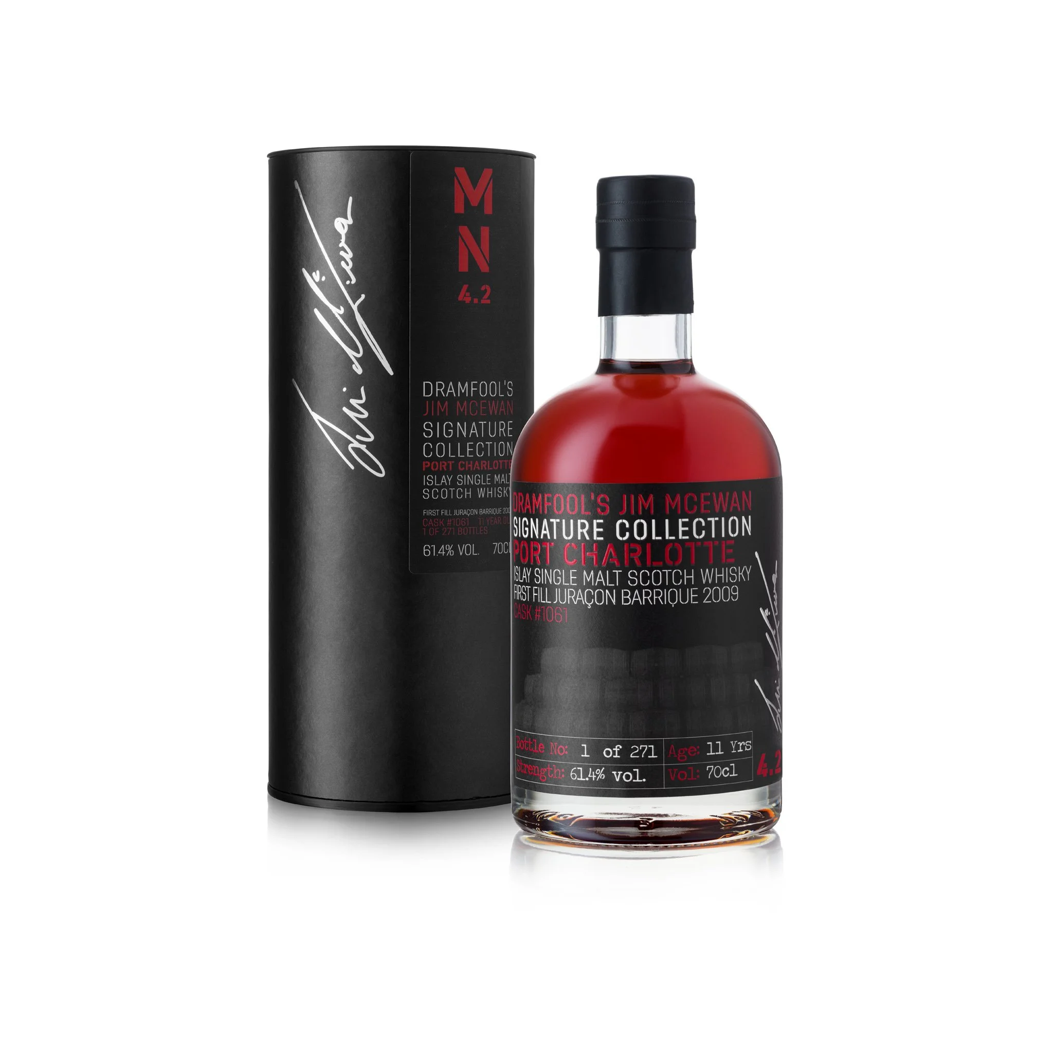 Jim McEwan Signature Collection 4.2, Port Charlotte 2009  11 years old First Fill Juracon barrique