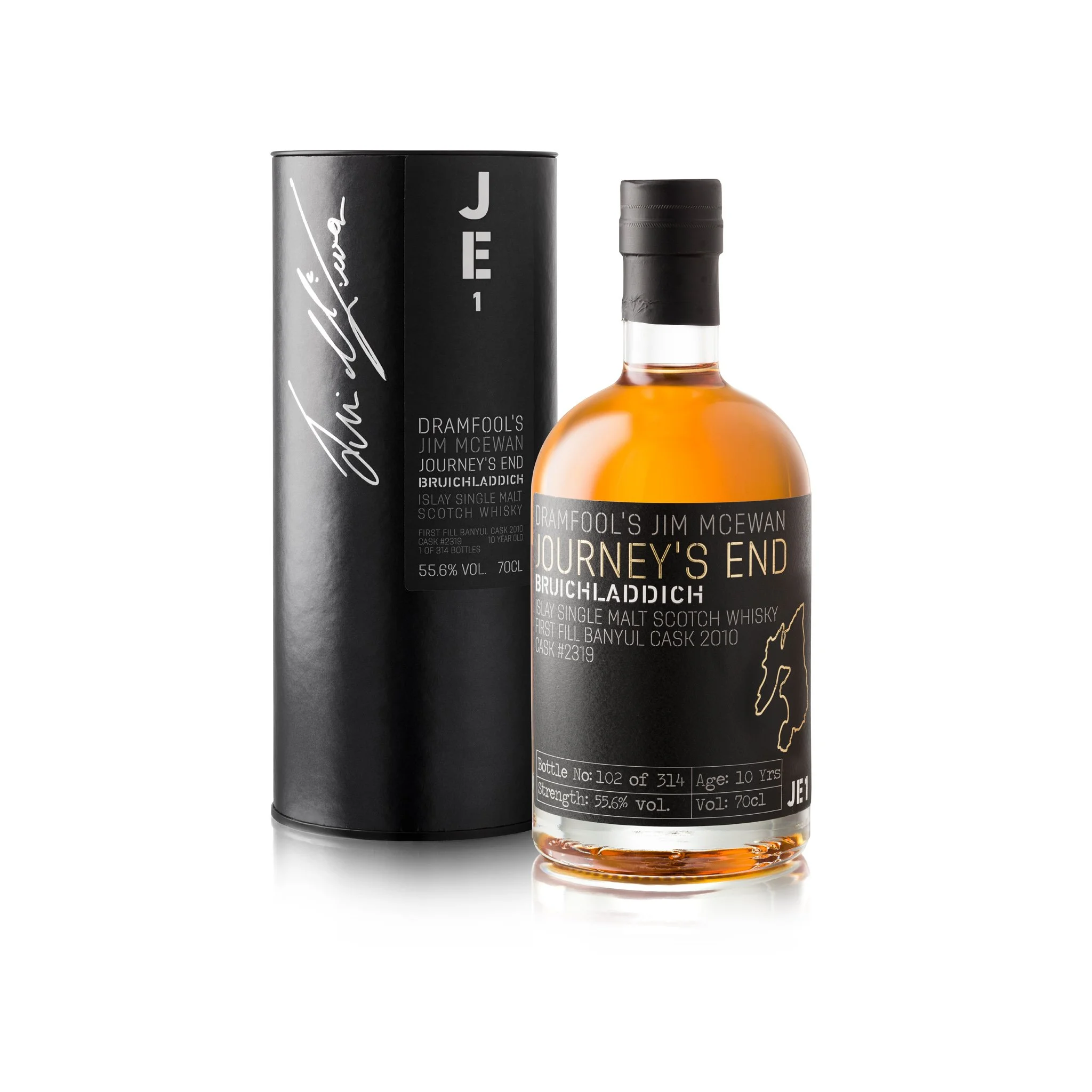 Journey’s End Release 1 - 2010 Bruichladdich Banyuls barrique 10 year old 