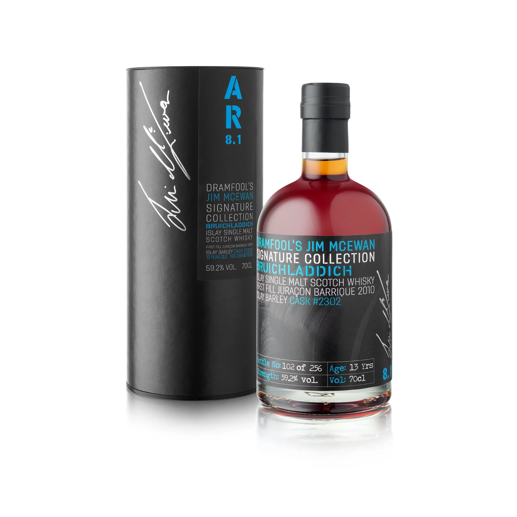 Jim McEwan Signature Collection; 8.1 Bruichladdich 13 year old, 1st fill Jurancon barrique