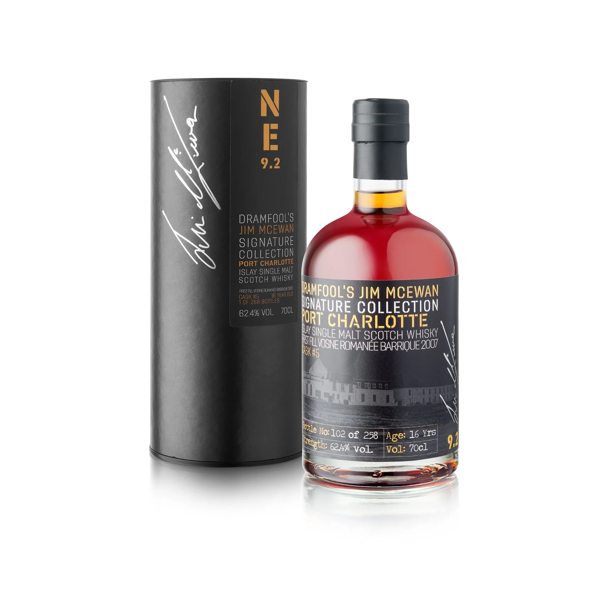 Port Charlotte 9.2 16-year old, 1st fill Vosne Romanee barrique