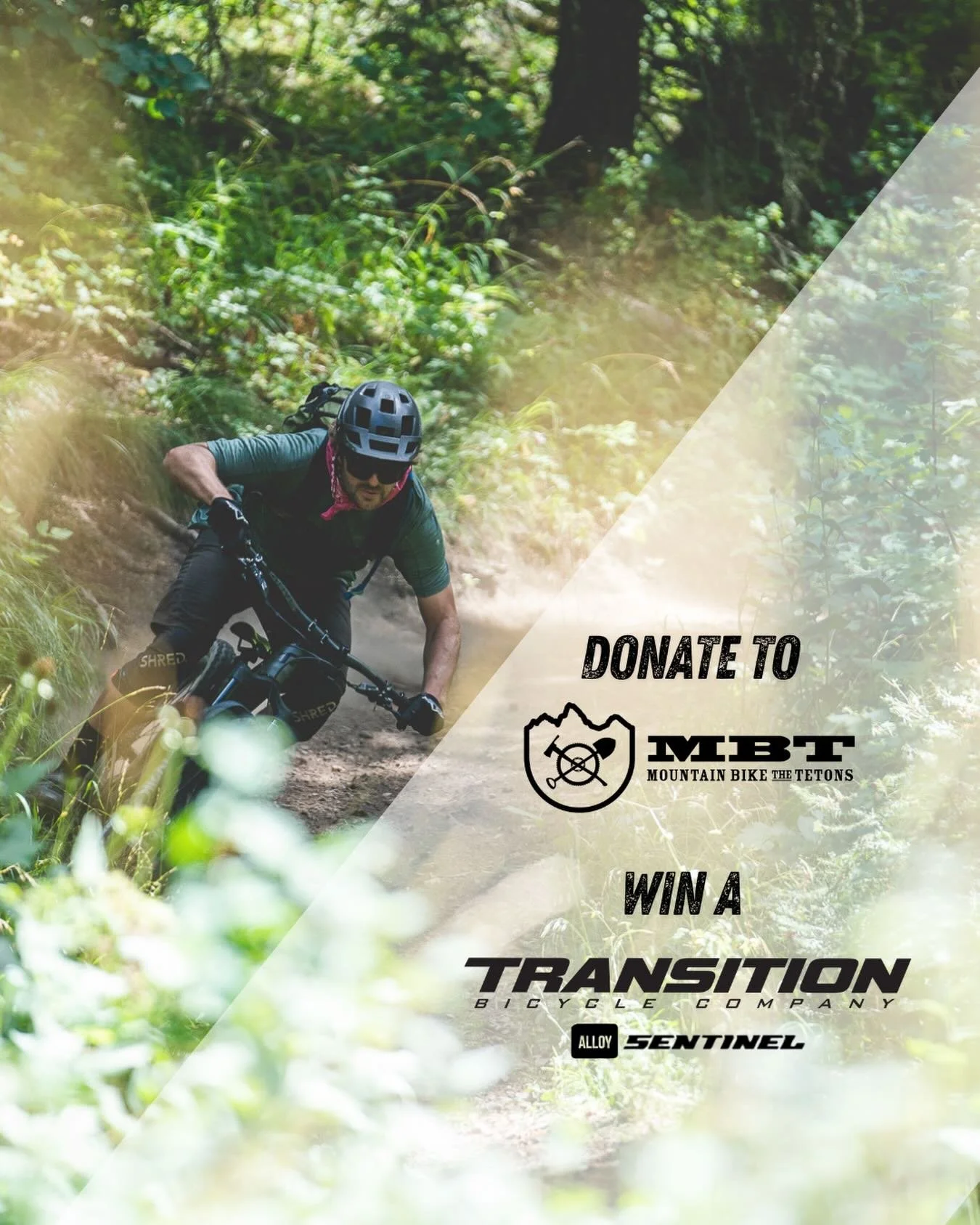 Support Trails in the Tetons &amp; Win a @transitionbikes Sentinel! 

Huge thanks to Transition for their dedication and commitment to trail building and maintenance. For the second year in a row, they&rsquo;ve supported riding in the Tetons with a b