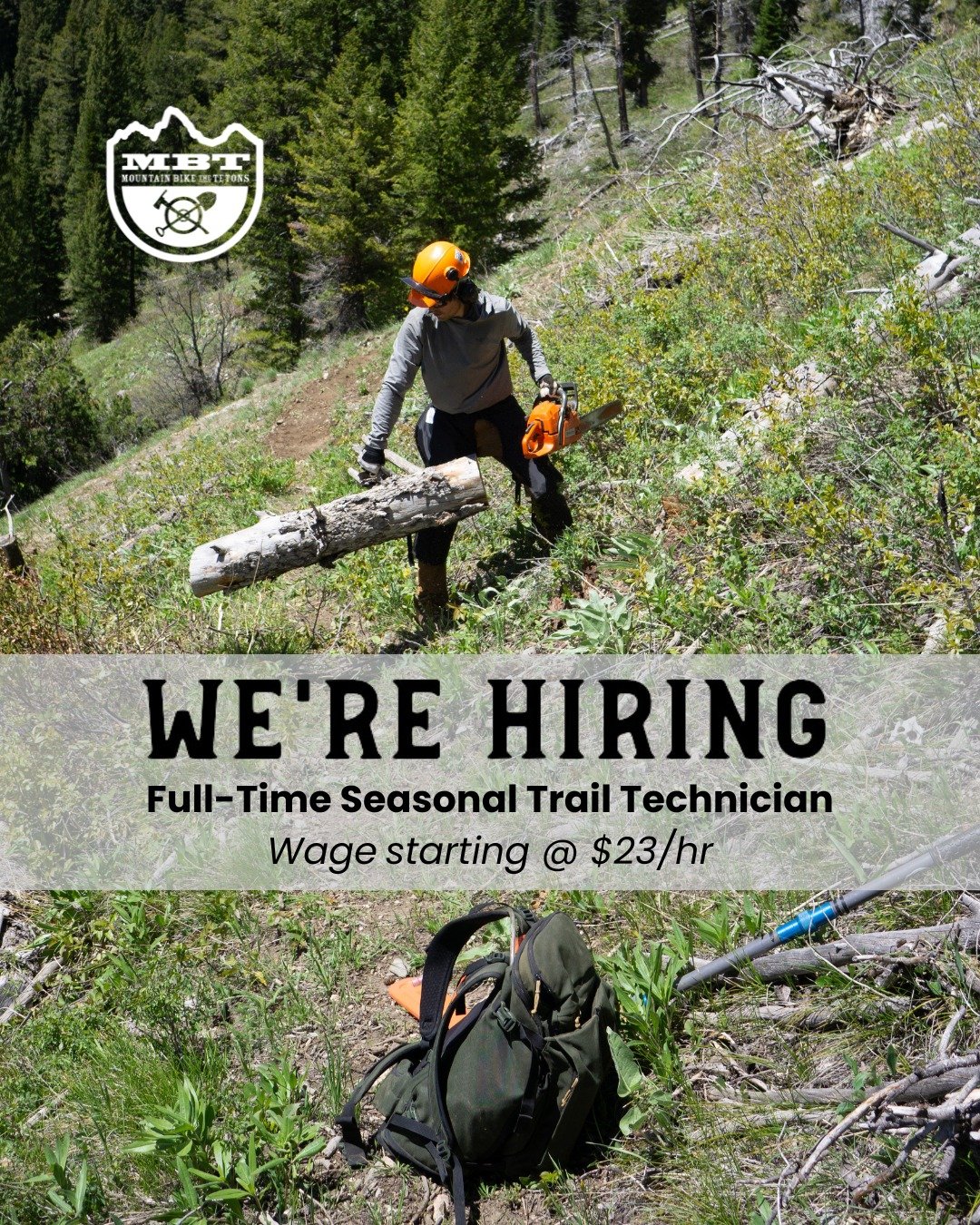 MBT is seeking a Trail Technician to join our trail crew for the 2026 field season.

Based in Teton Valley, ID our crew works independently and collaboratively with local land management agencies and organizational partners to preserve and advance tr
