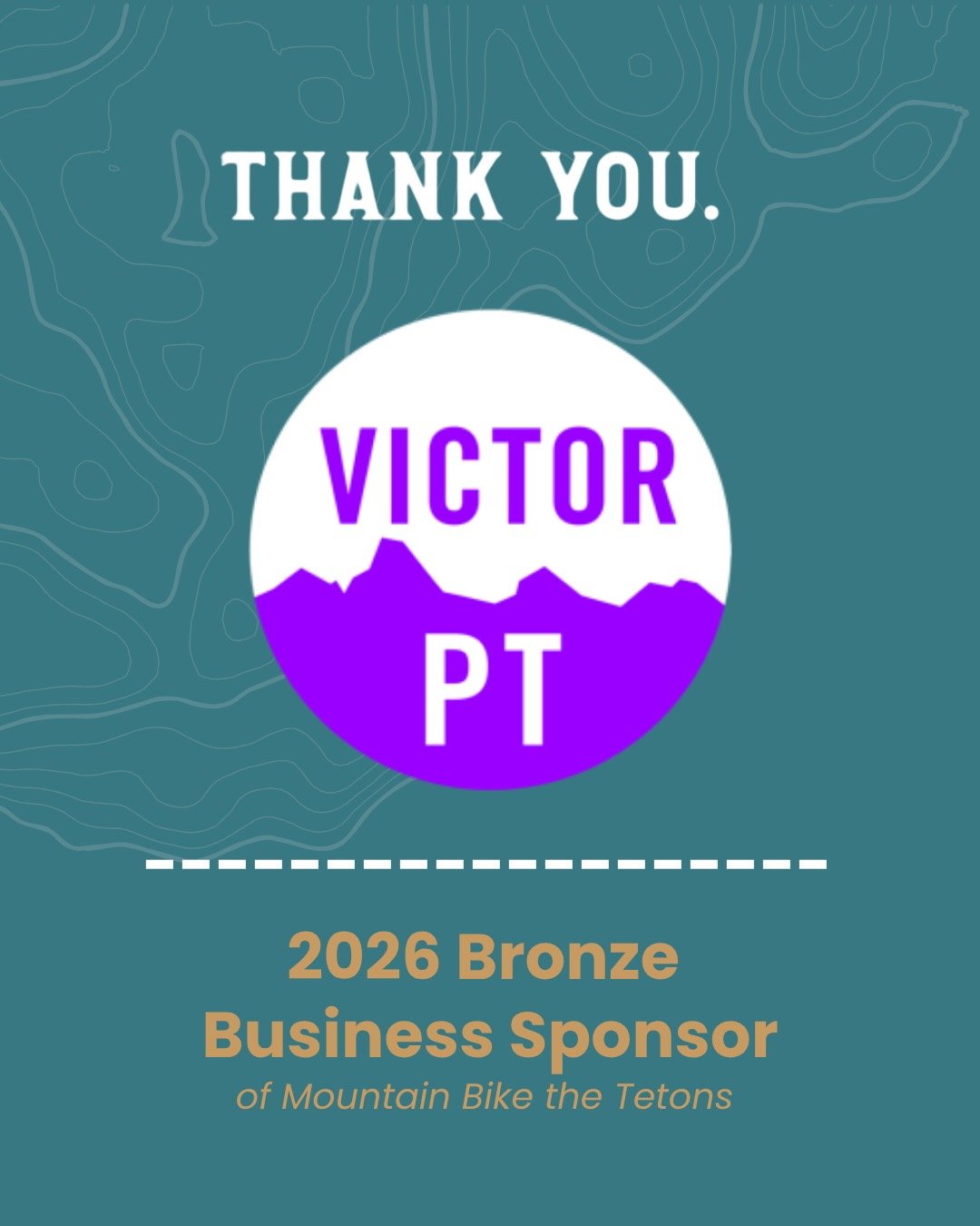 We want to thank Victor PT for returning for another year of Bronze-level sponsorship. 

At Victor PT &amp; Pilates, they help riders stay strong on the climbs, recover faster after crashes and races, and keep riding for years to come! Offering exper
