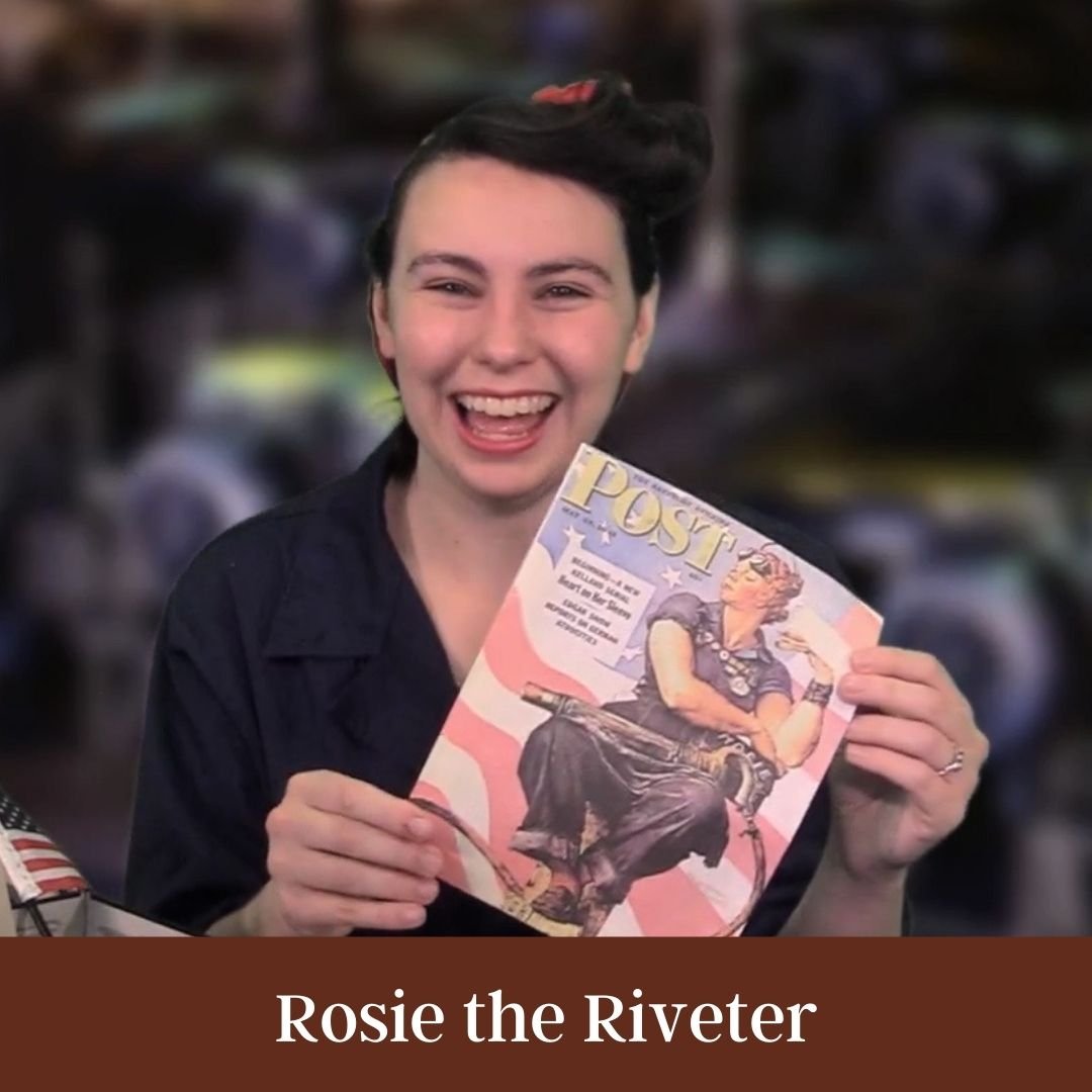 "Rosie" is a riveter at the Bell Bomber Plant in Marietta, Georgia in the year 1944. She tells you her story of working in a factory building B-29 bombers and what it's like on the homefront during World War II.
