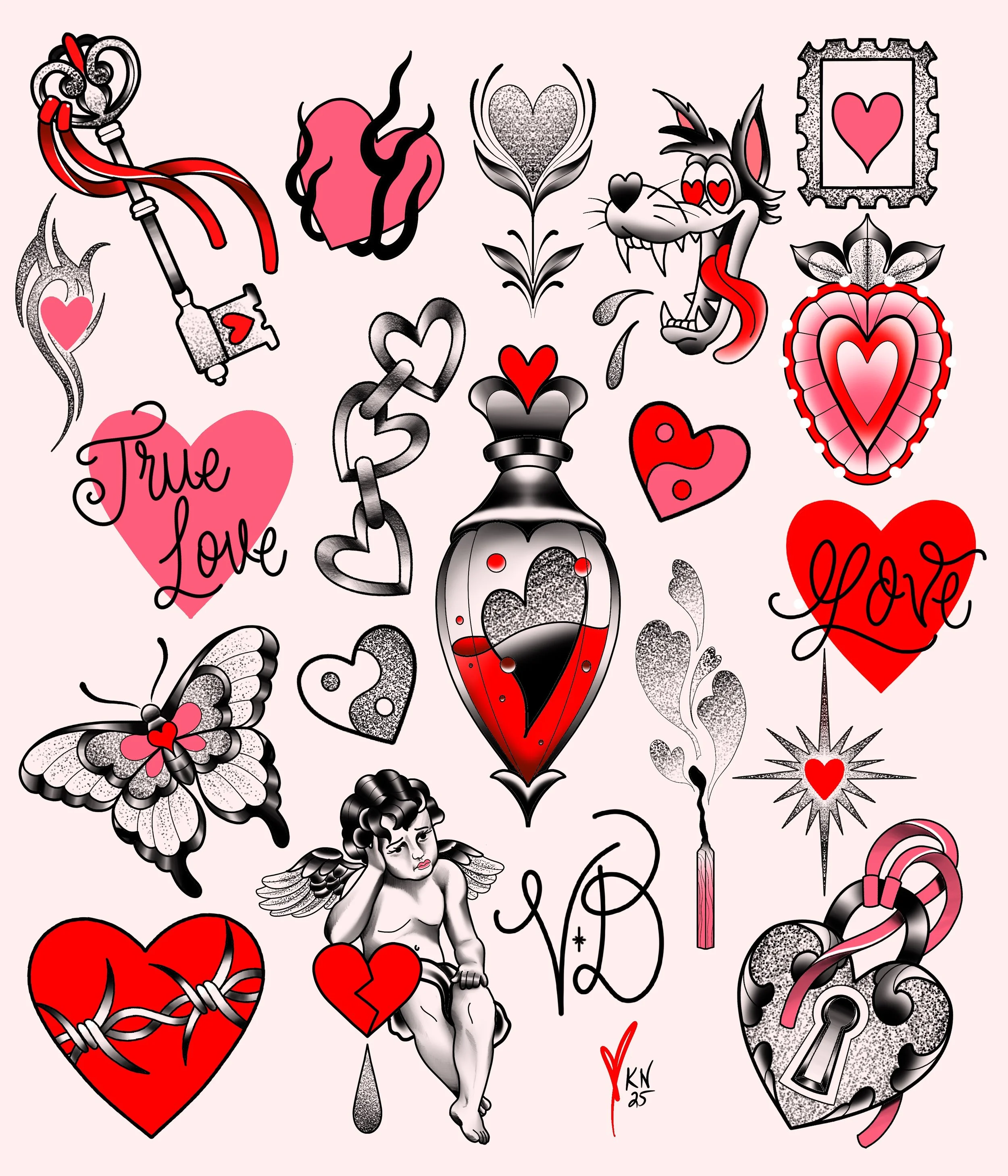 VALENTINES FLASH SHEET
