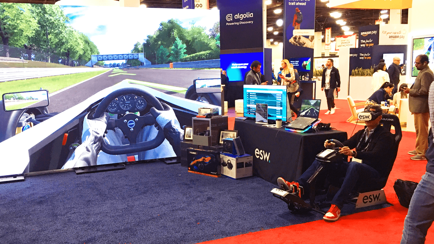 F1 Race Simulator Rental for Trade Shows — Trade Show Labs