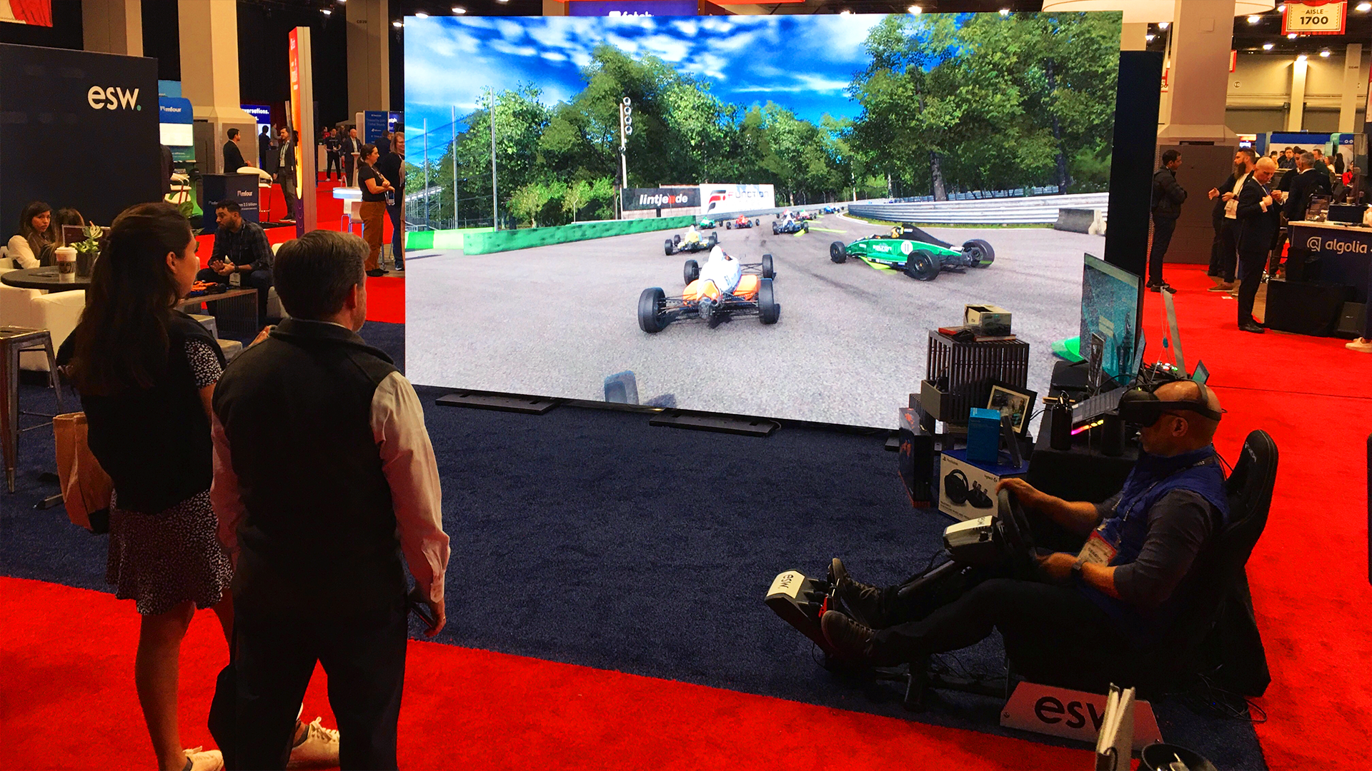 F1 Race Simulator Rental for Trade Shows — Trade Show Labs