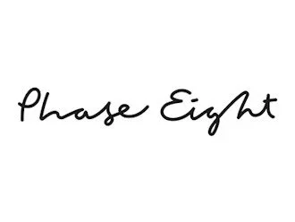 The phrase "Phase Eight" written in black cursive font.